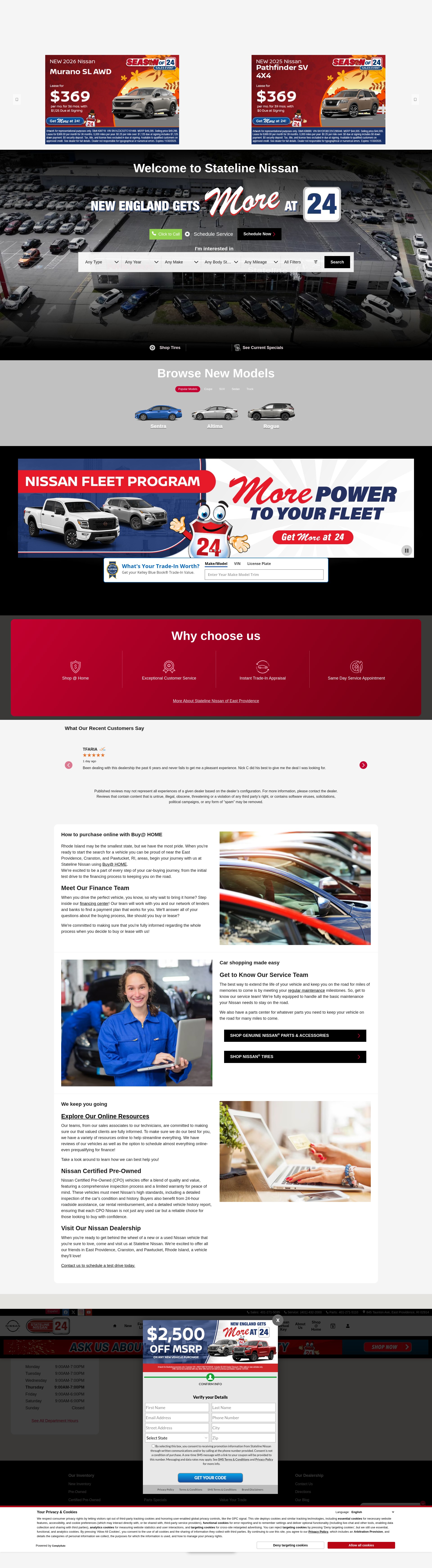 Screenshot of www.statelinenissanauto.com