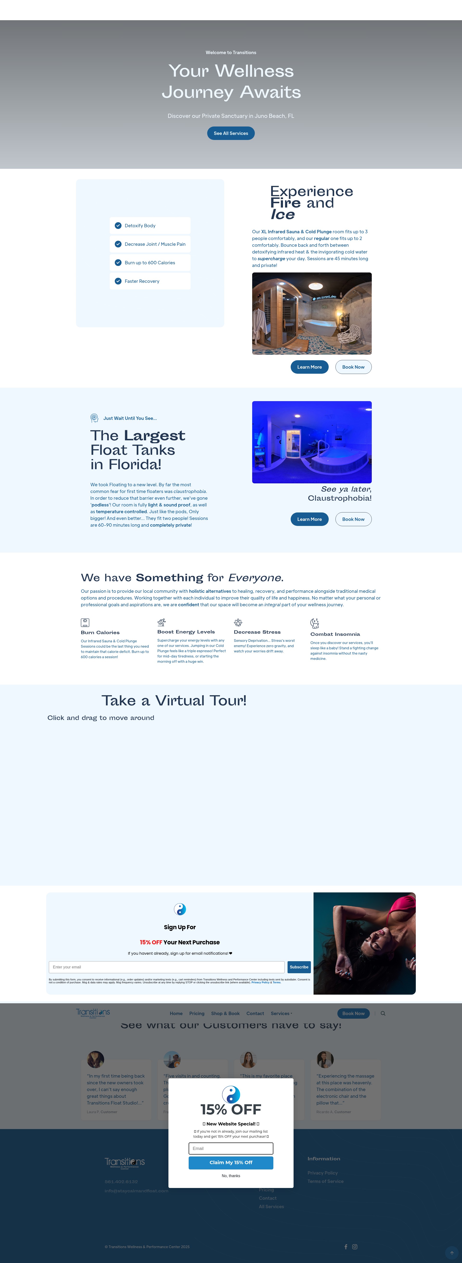 Screenshot of www.staycalmandfloat.com