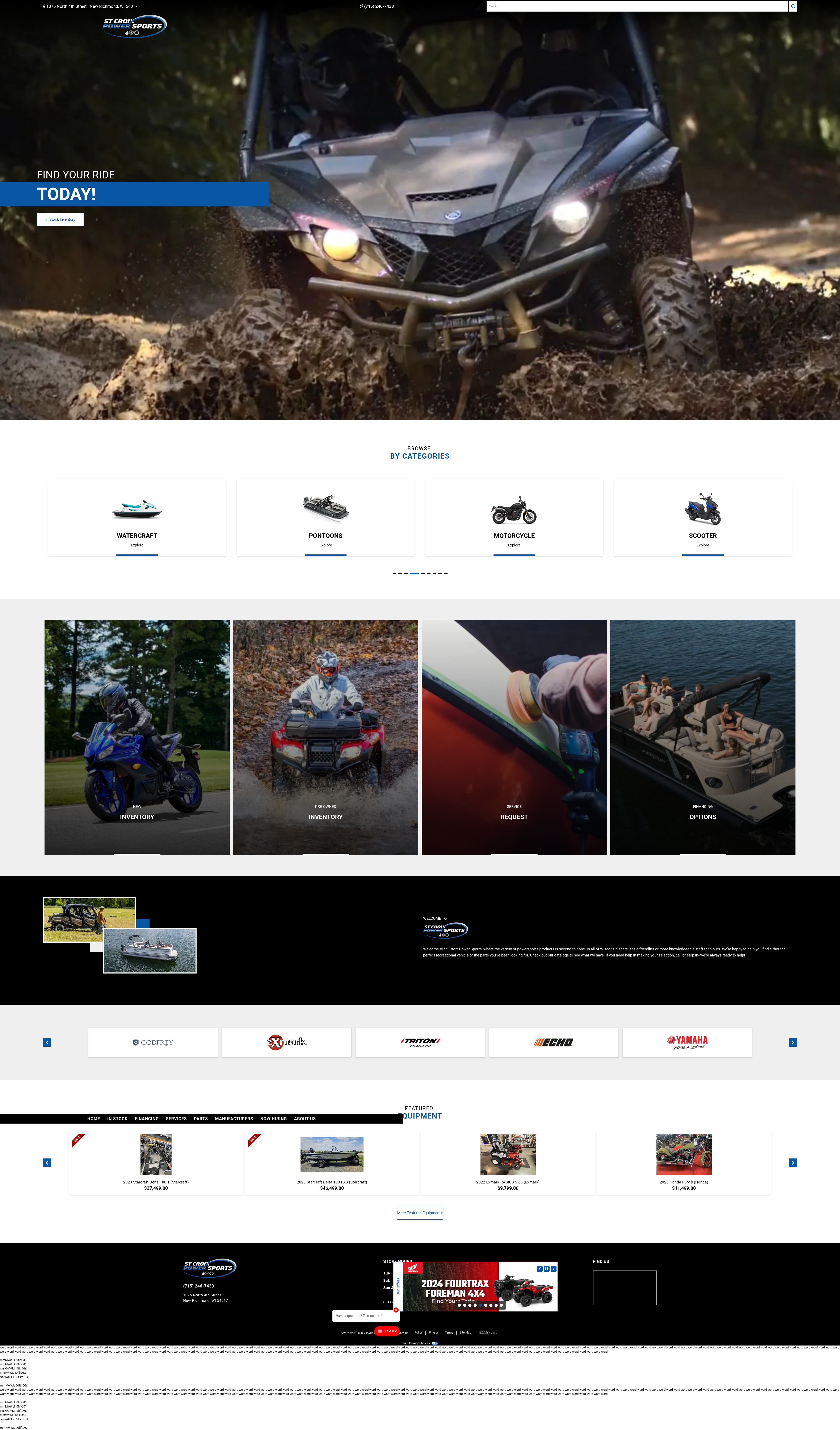 Screenshot of www.stcroixpowersports.com