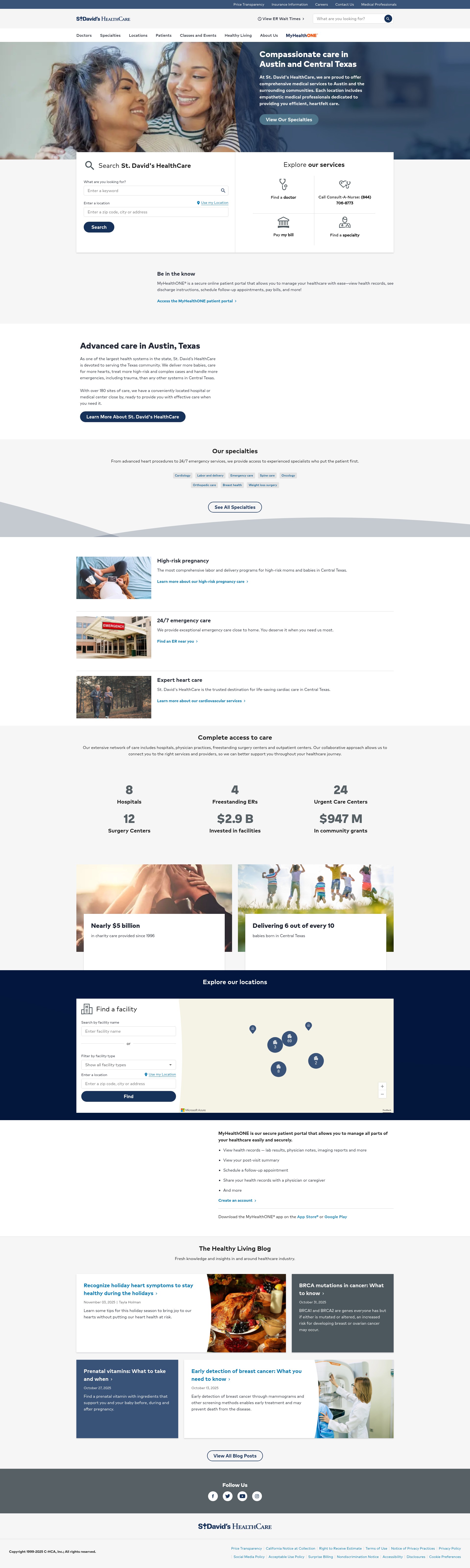 Screenshot of www.stdavids.com