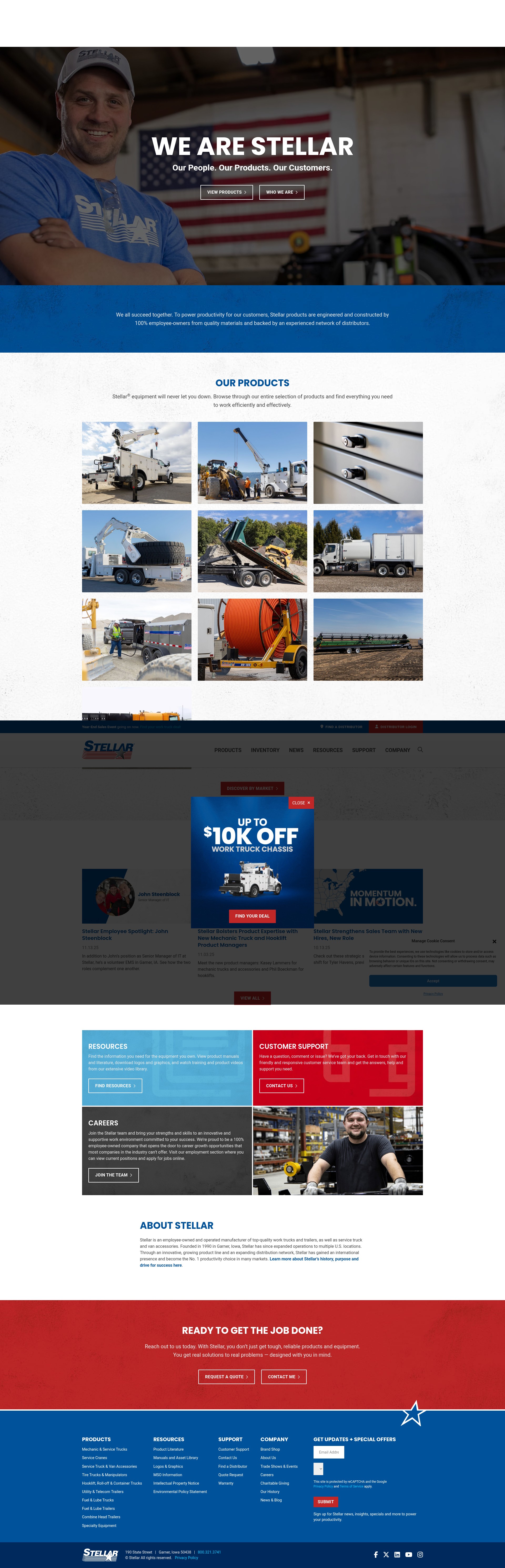 Screenshot of www.stellarindustries.com