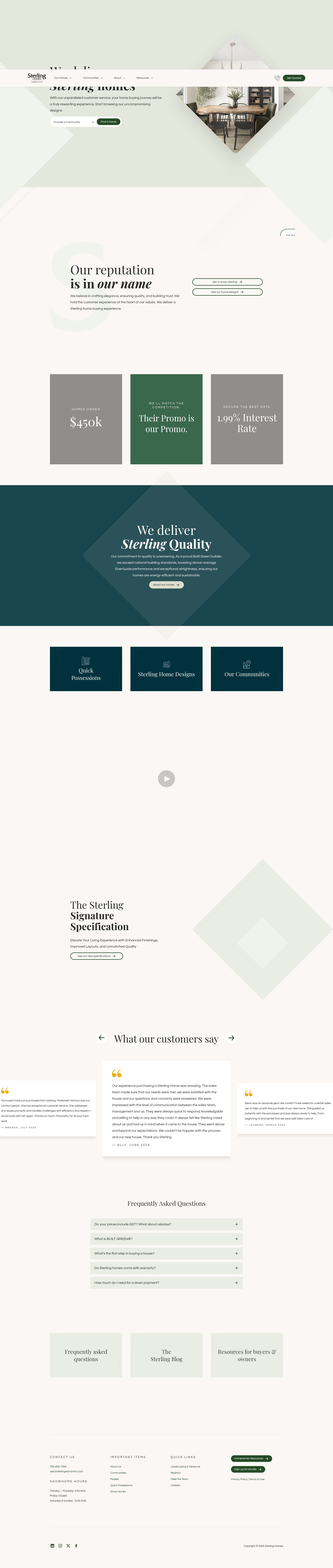 Screenshot of www.sterlingedmonton.com