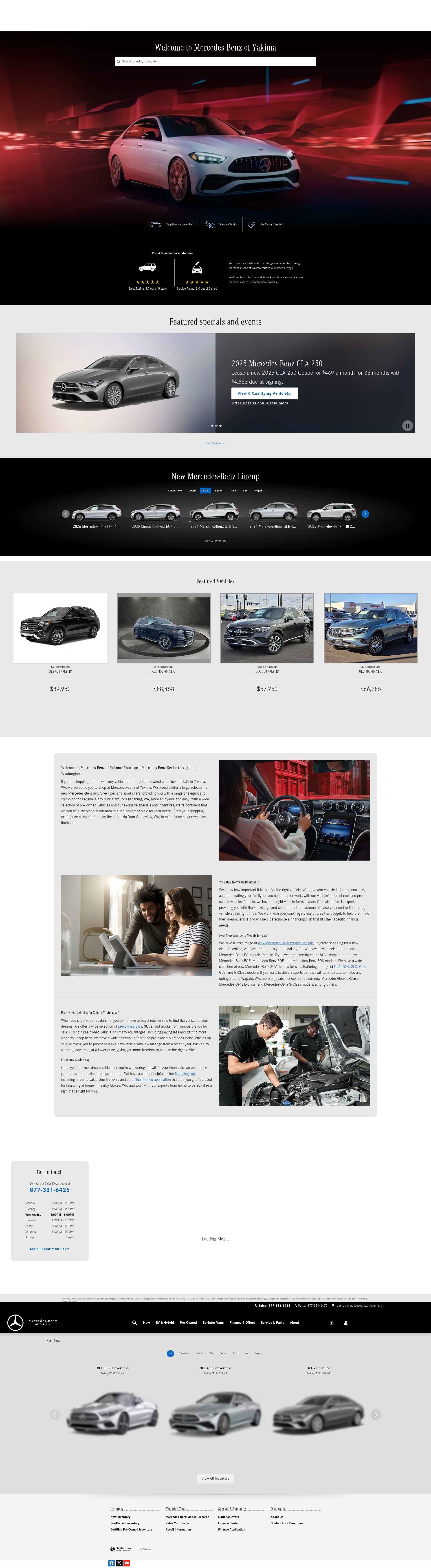 Screenshot of www.stevehahnmercedesbenz.com
