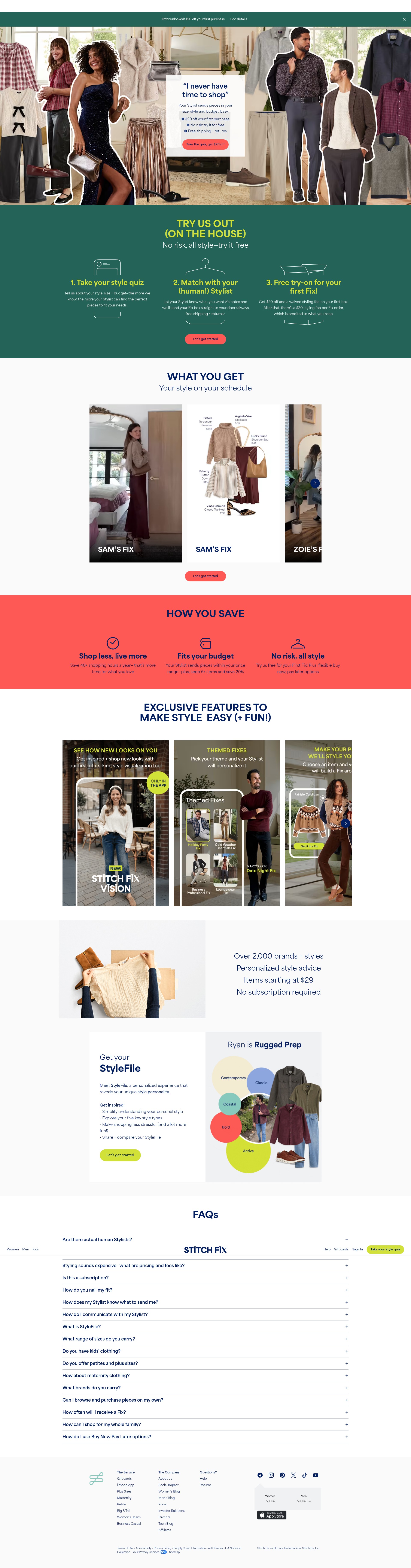 Screenshot of www.stitchfix.com