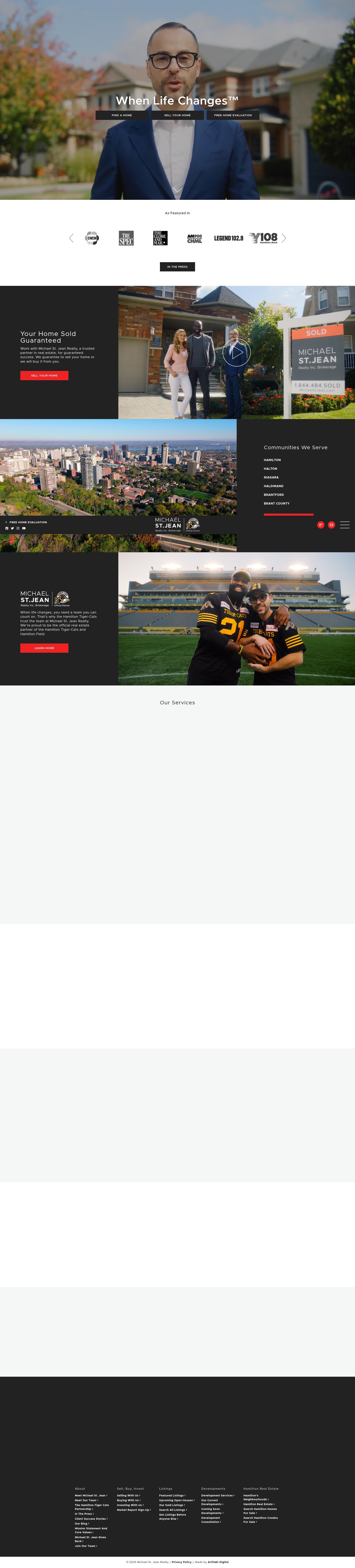 Screenshot of www.stjeanrealty.com
