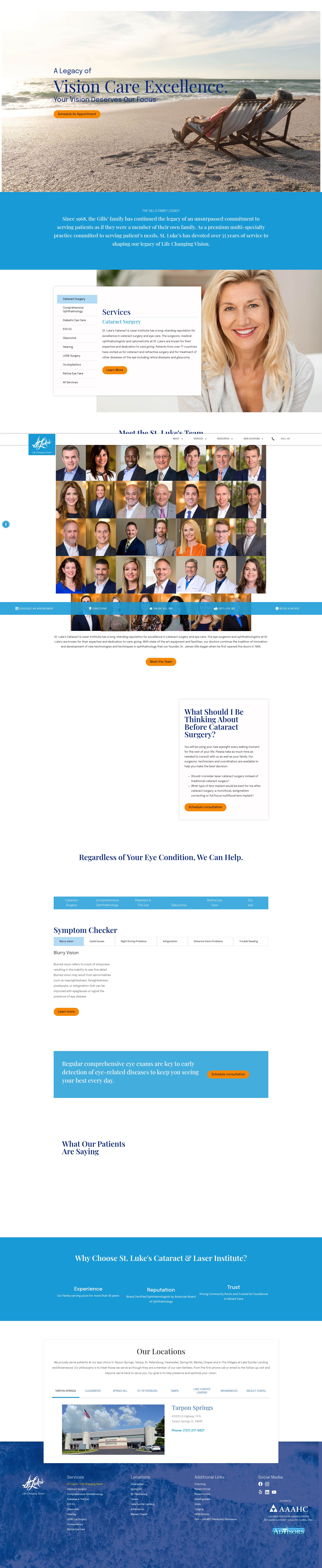 Screenshot of www.stlukeseye.com