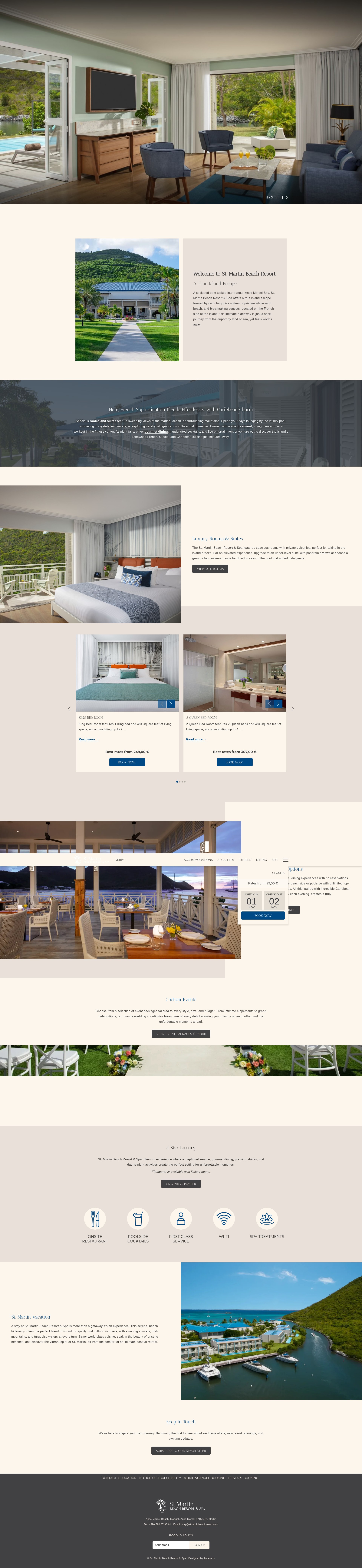 Screenshot of www.stmartinbeachresort.com