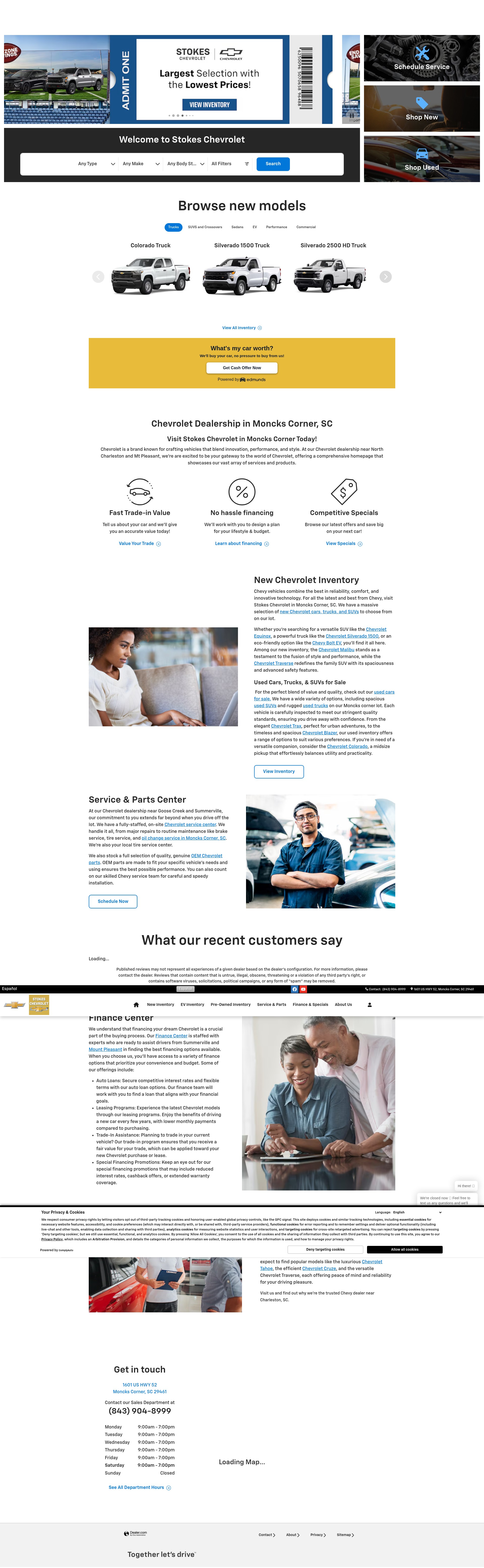 Screenshot of www.stokeschevy.com
