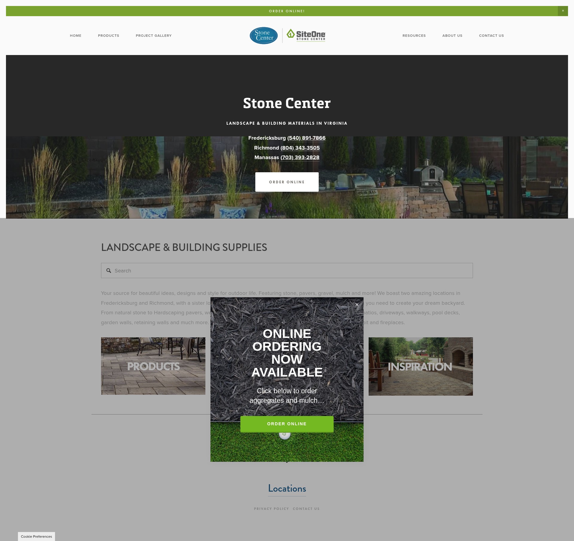 Screenshot of www.stonecenterofva.com