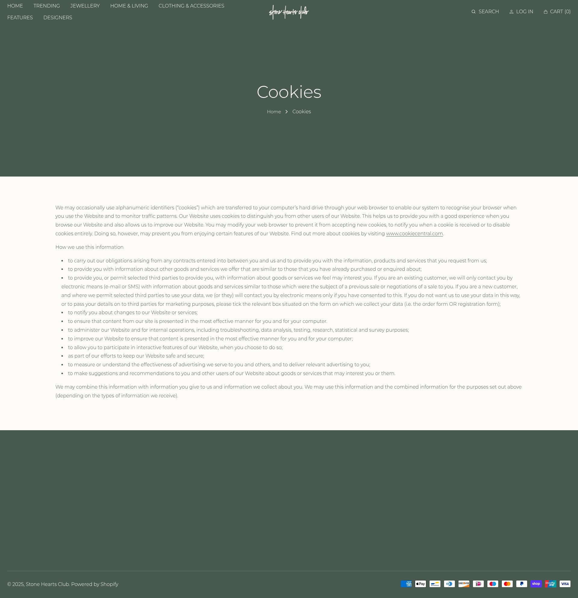 Screenshot of www.stoneheartsclub.com