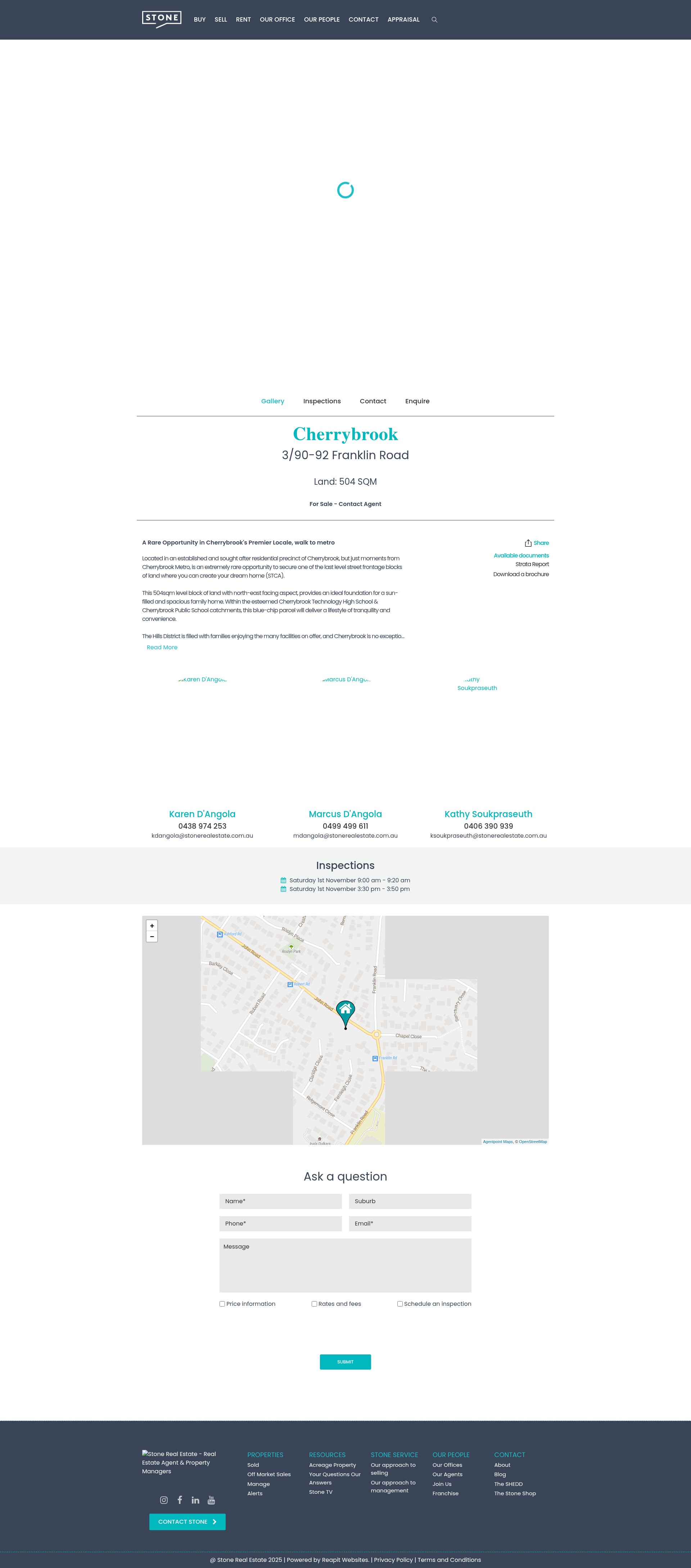 Screenshot of www.stonerealestate.com.au