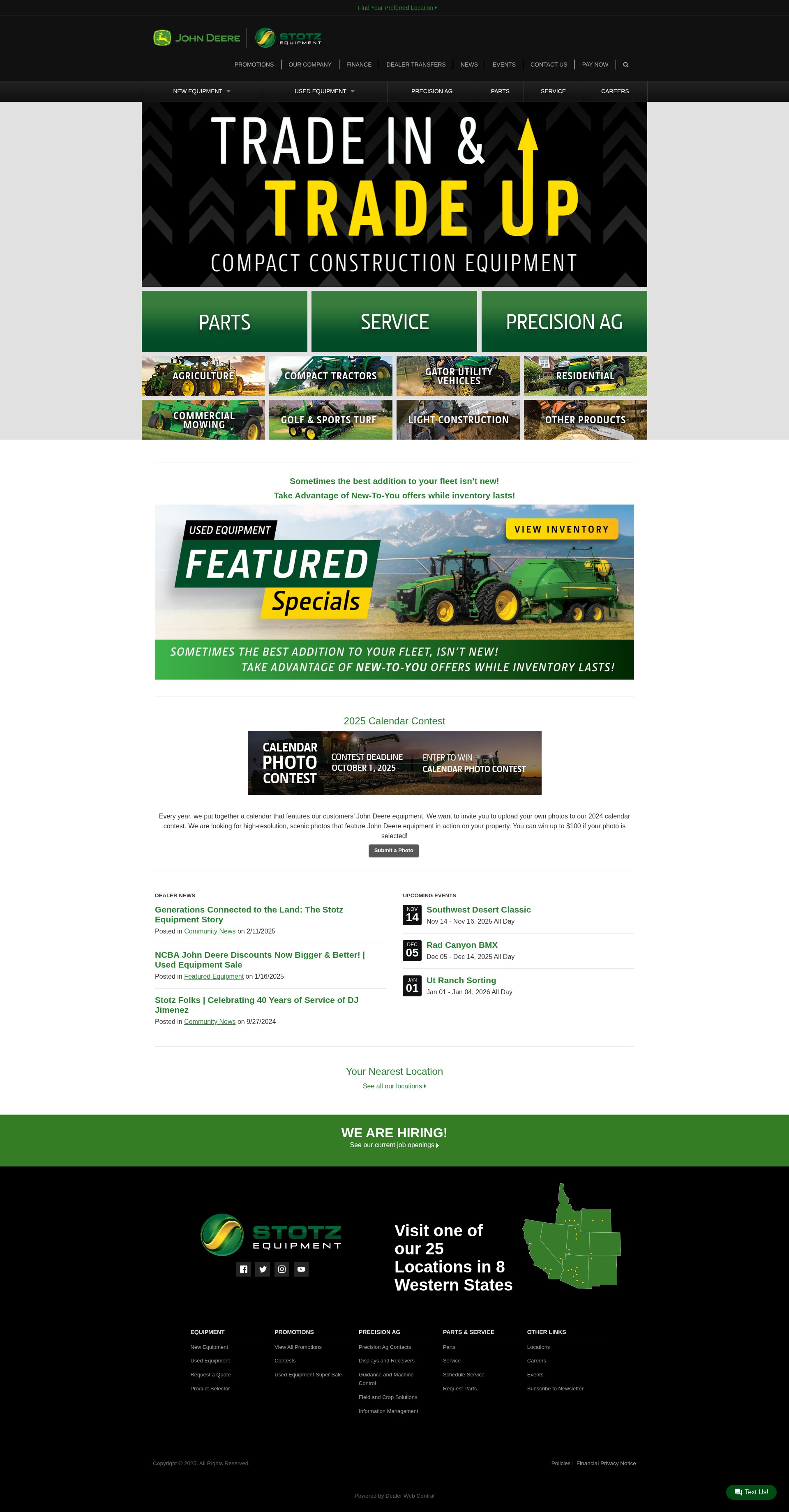 Screenshot of www.stotzequipment.com