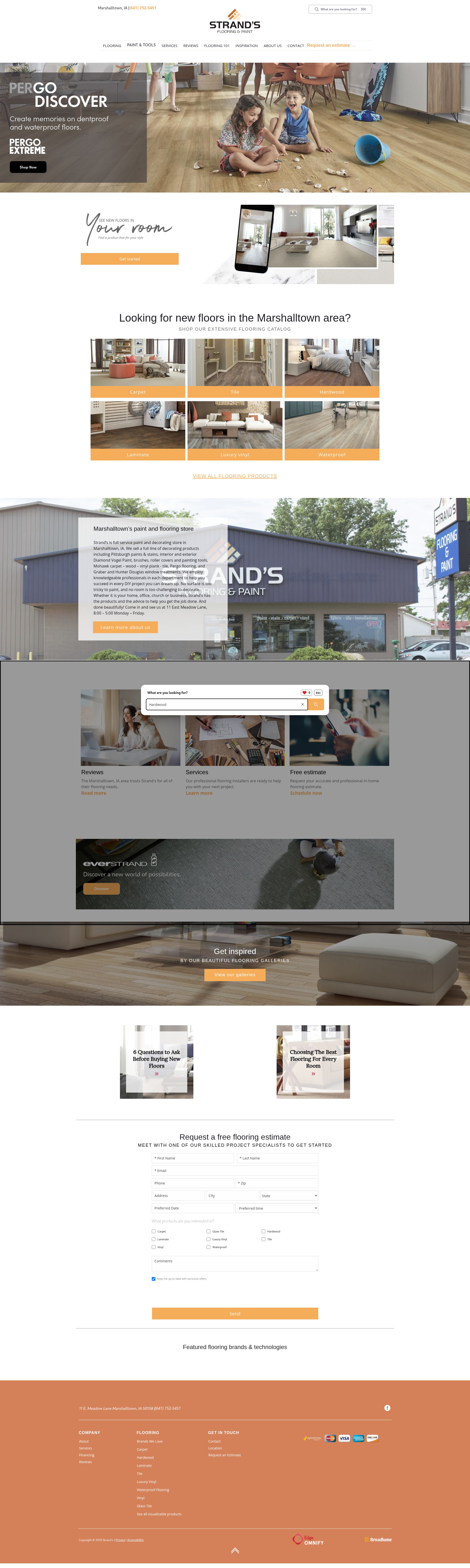 Screenshot of www.strands.biz