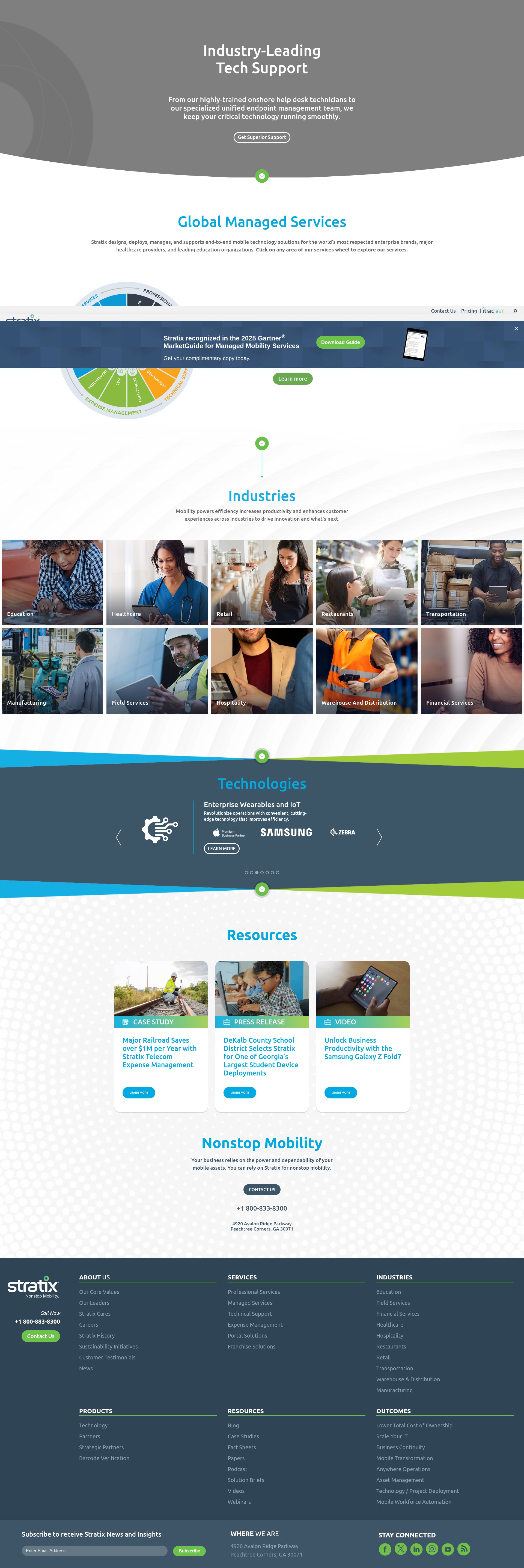 Screenshot of www.stratixcorp.com