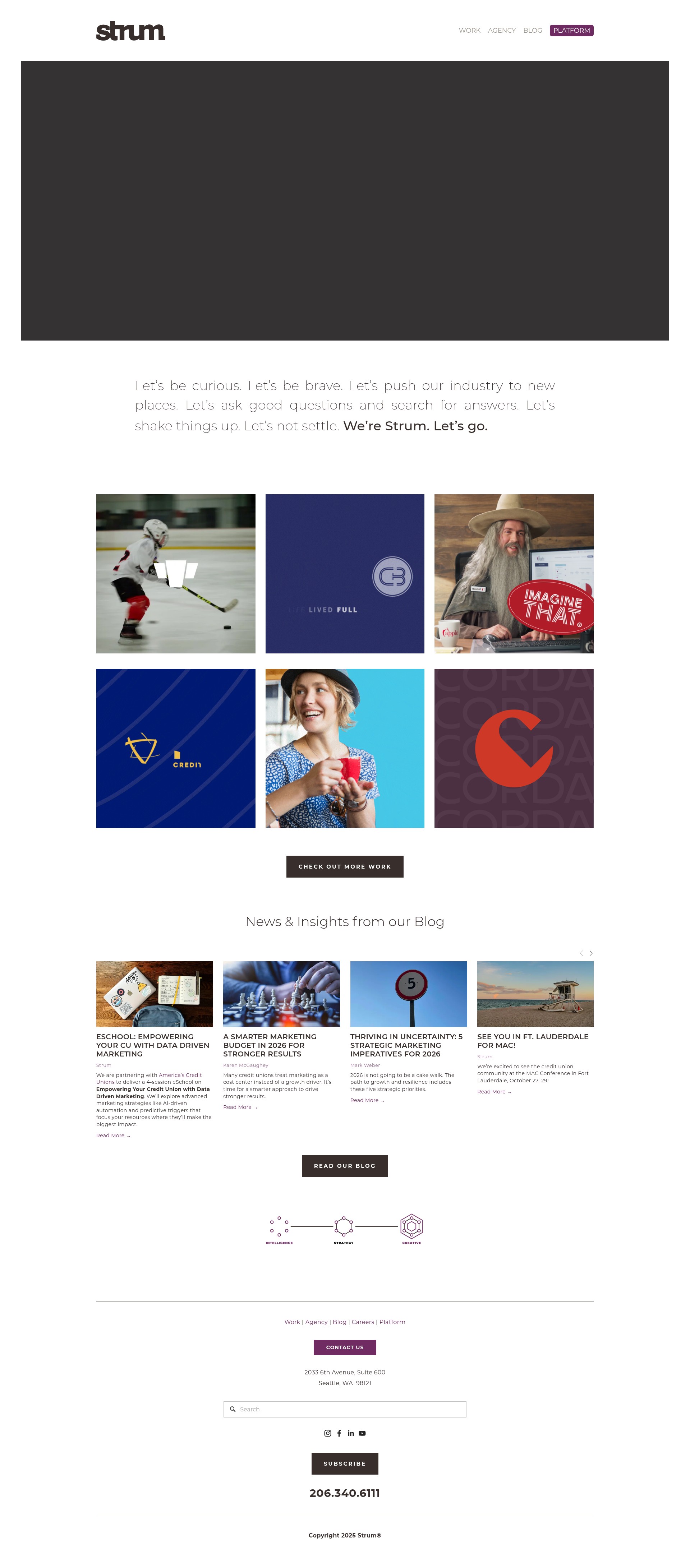Screenshot of www.strumagency.com