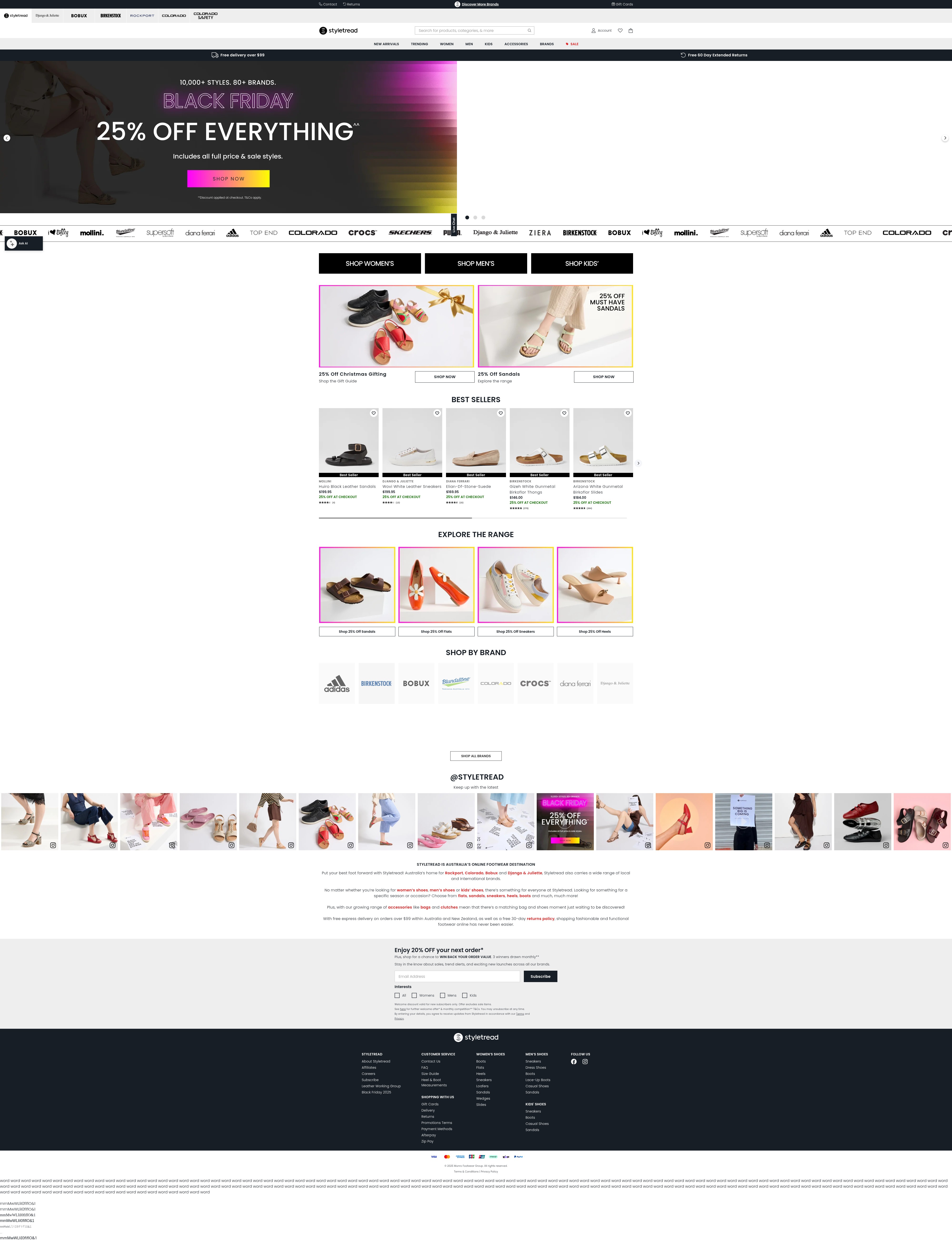 Screenshot of www.styletread.com.au