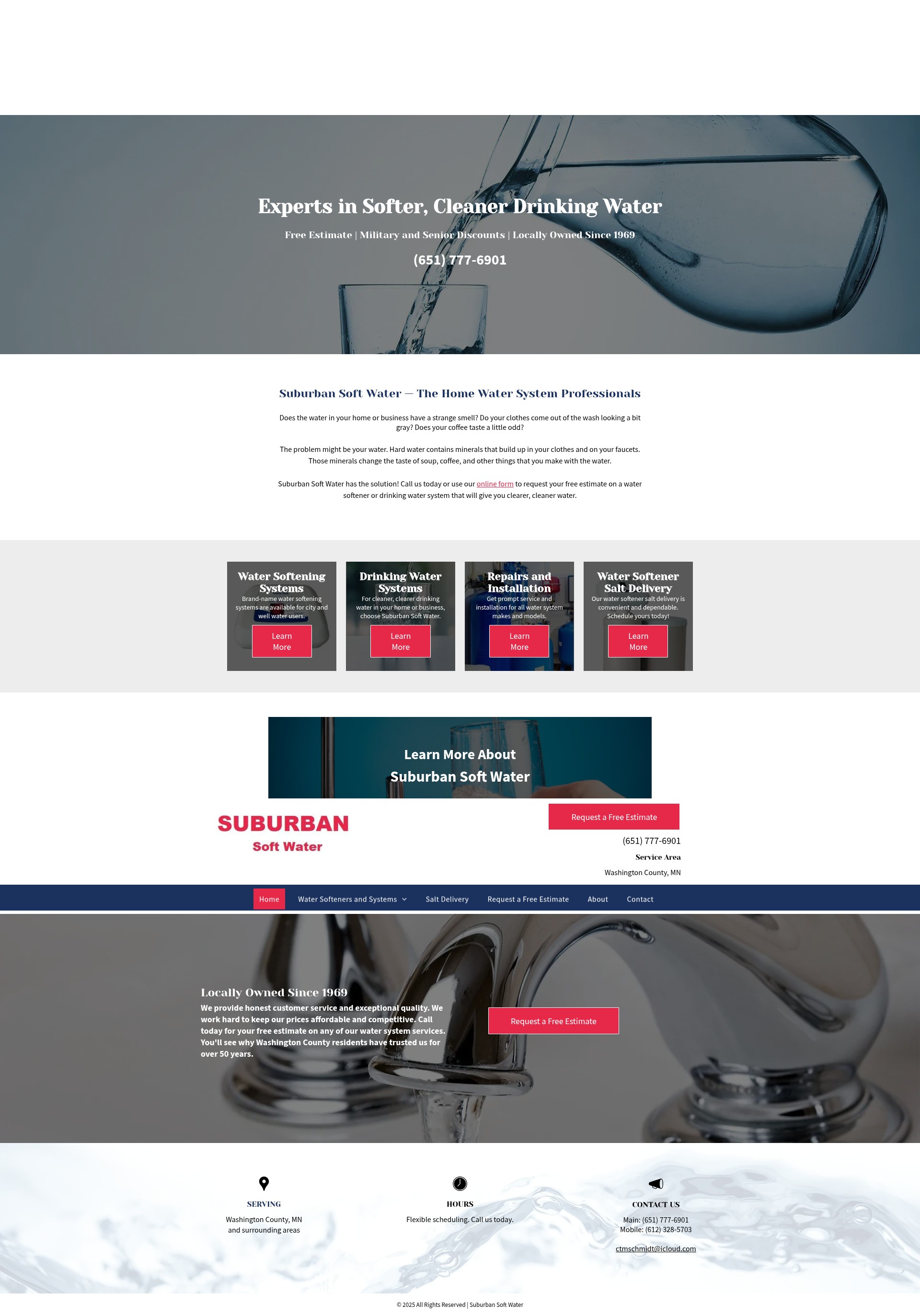 Screenshot of www.suburbansoftwater.com