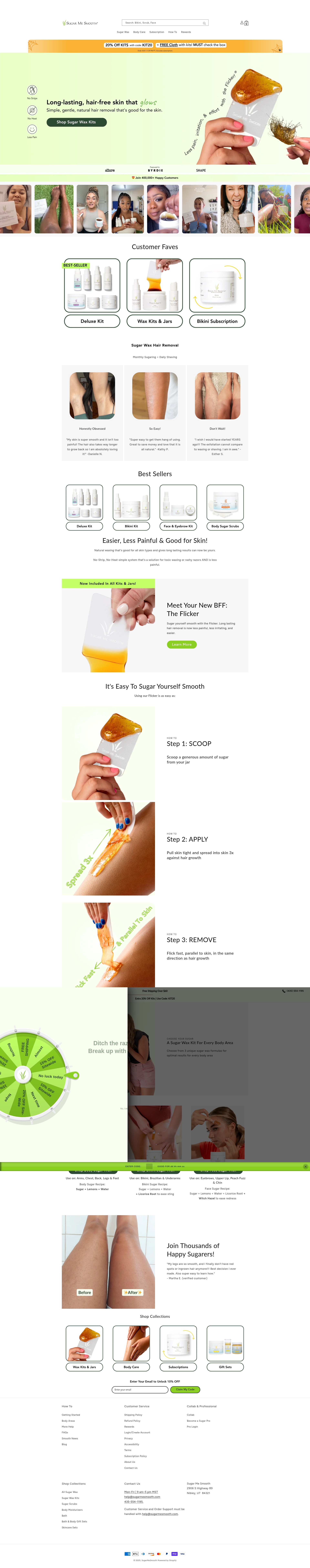 Screenshot of www.sugarmesmooth.com