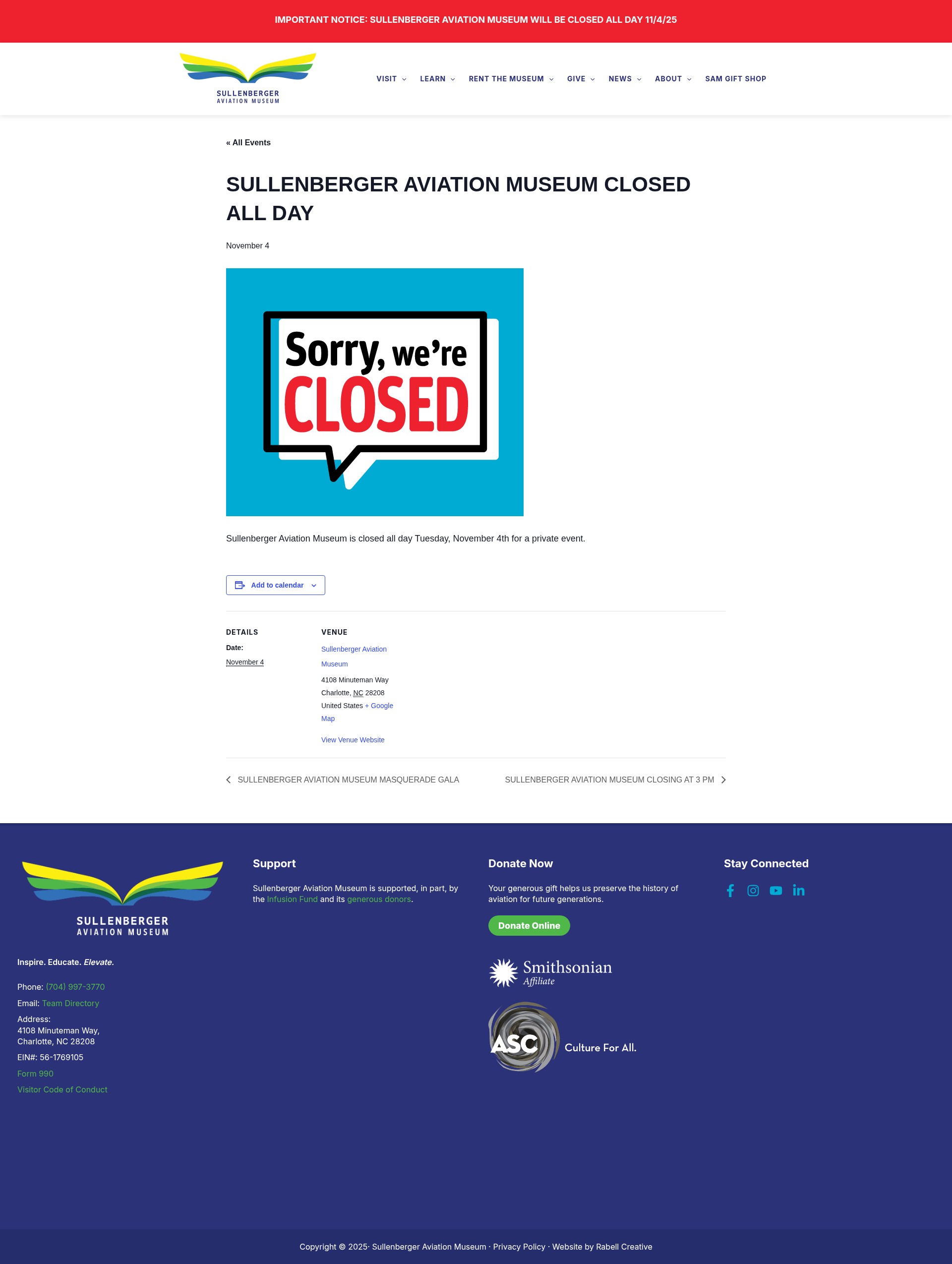 Screenshot of www.sullenbergeraviation.org