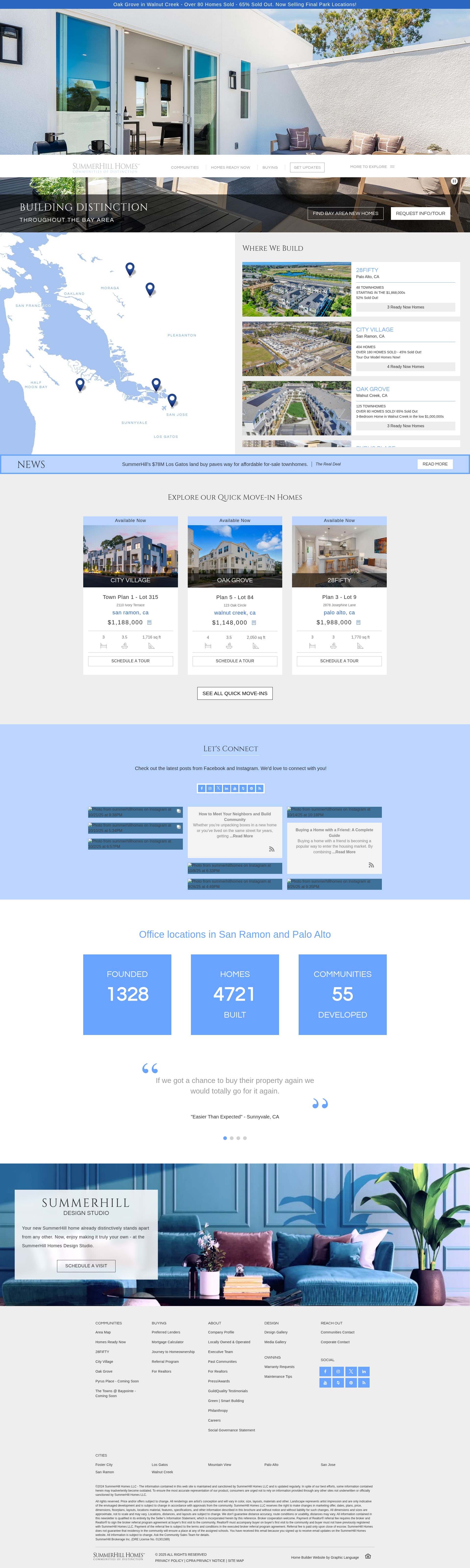 Screenshot of www.summerhillhomes.com