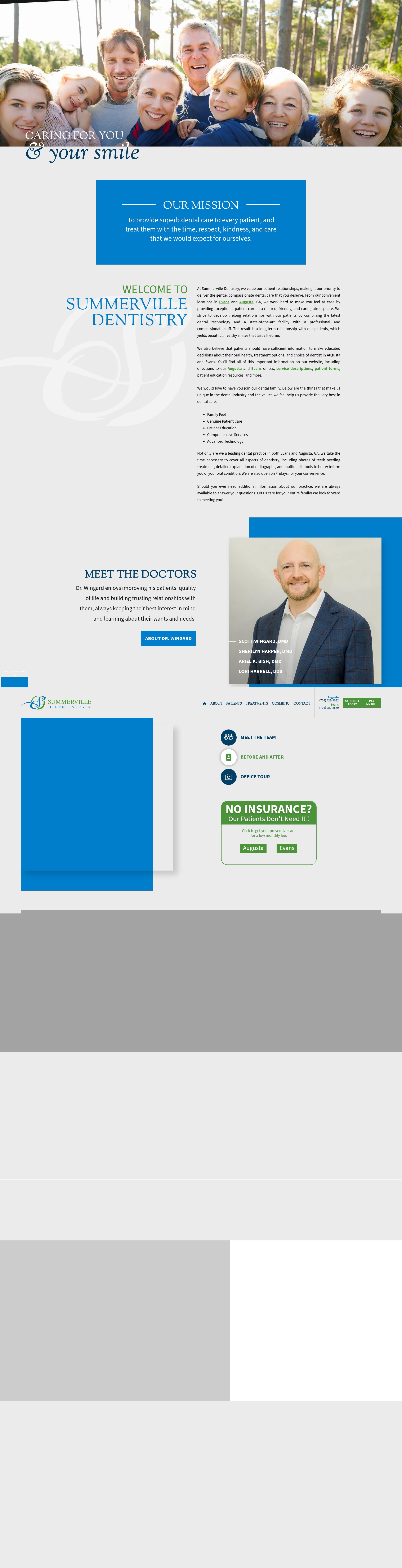 Screenshot of www.summervilledentistryga.com