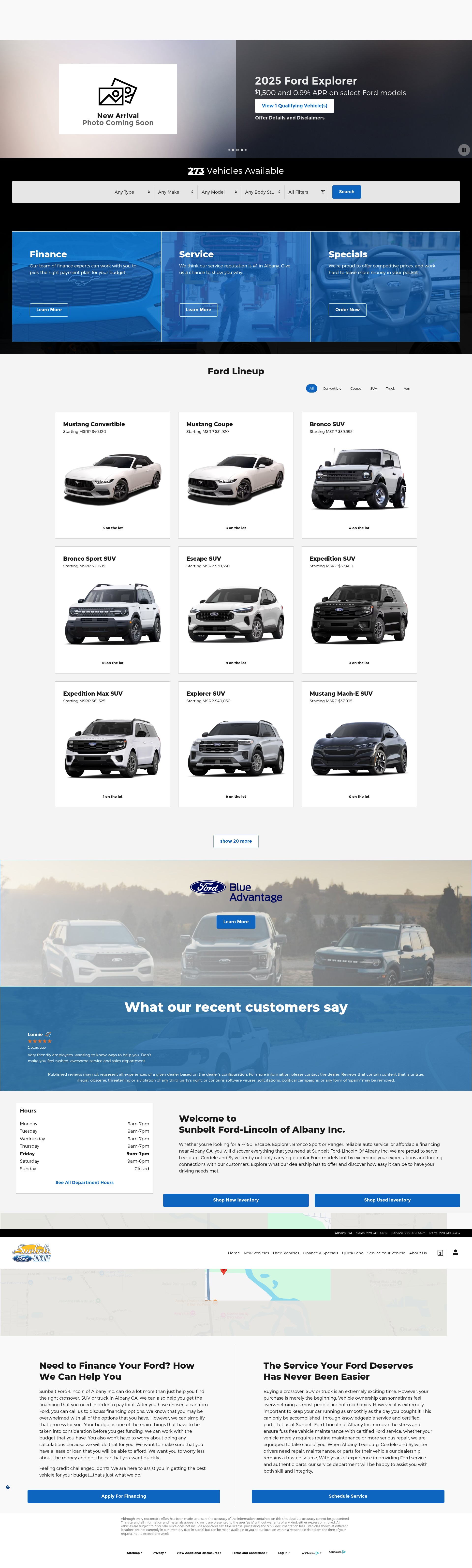 Screenshot of www.sunbeltfordalbany.com