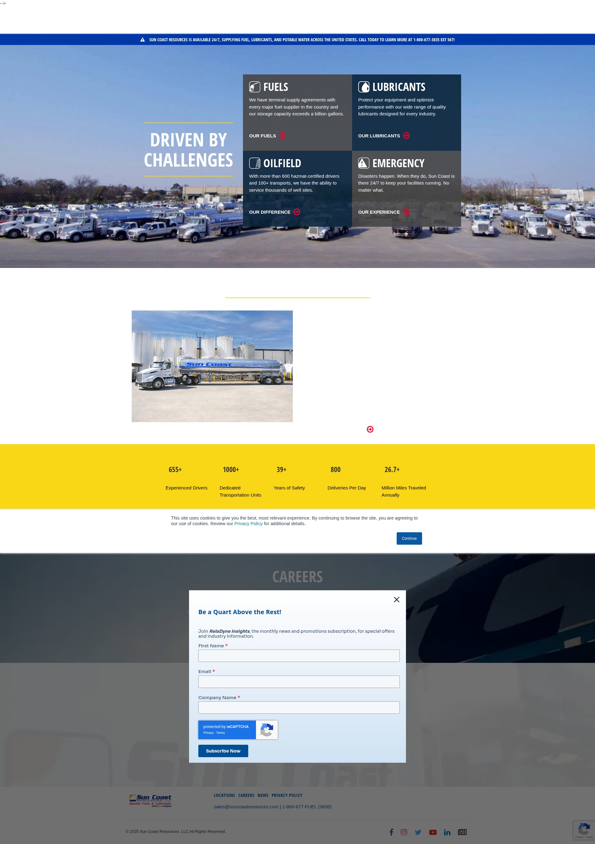 Screenshot of www.suncoastresources.com