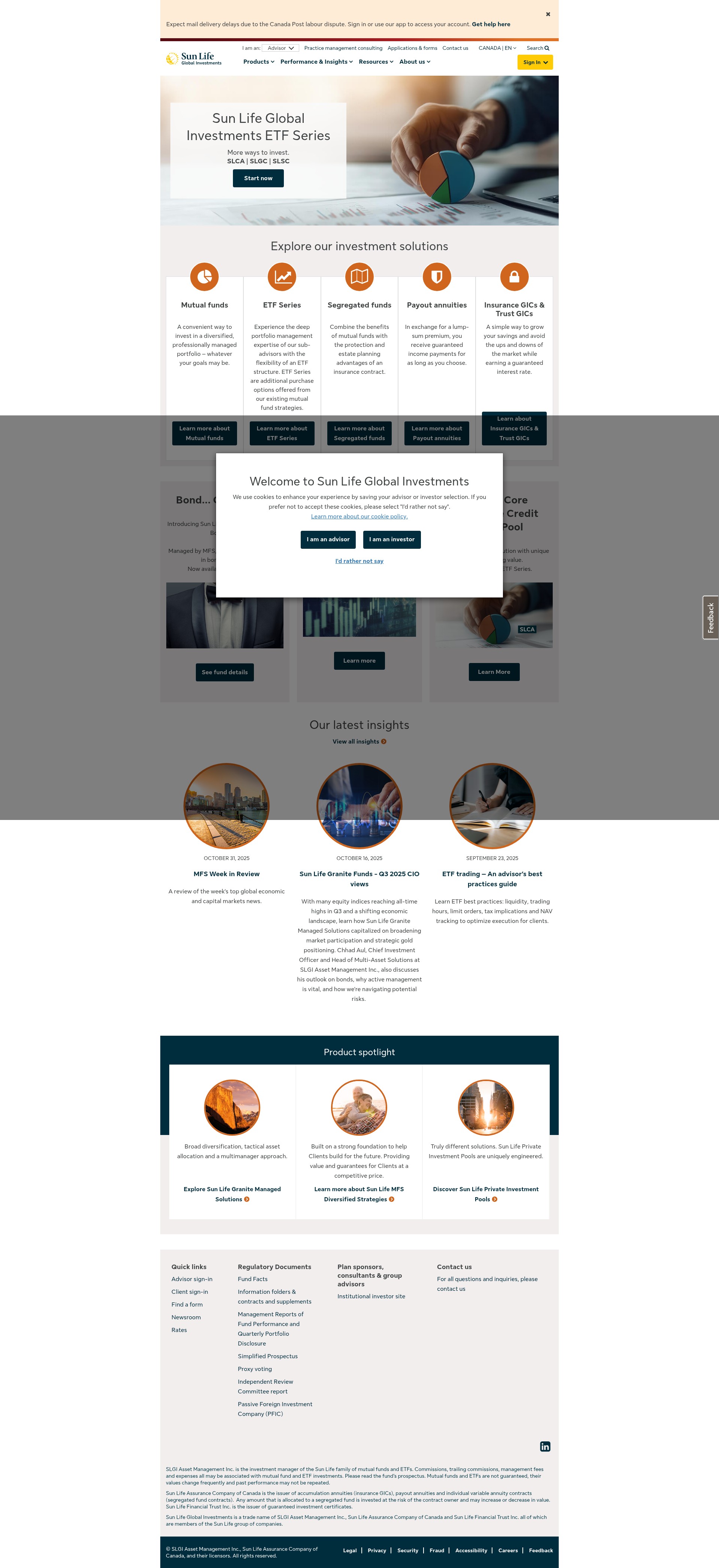 Screenshot of www.sunlifeglobalinvestments.com
