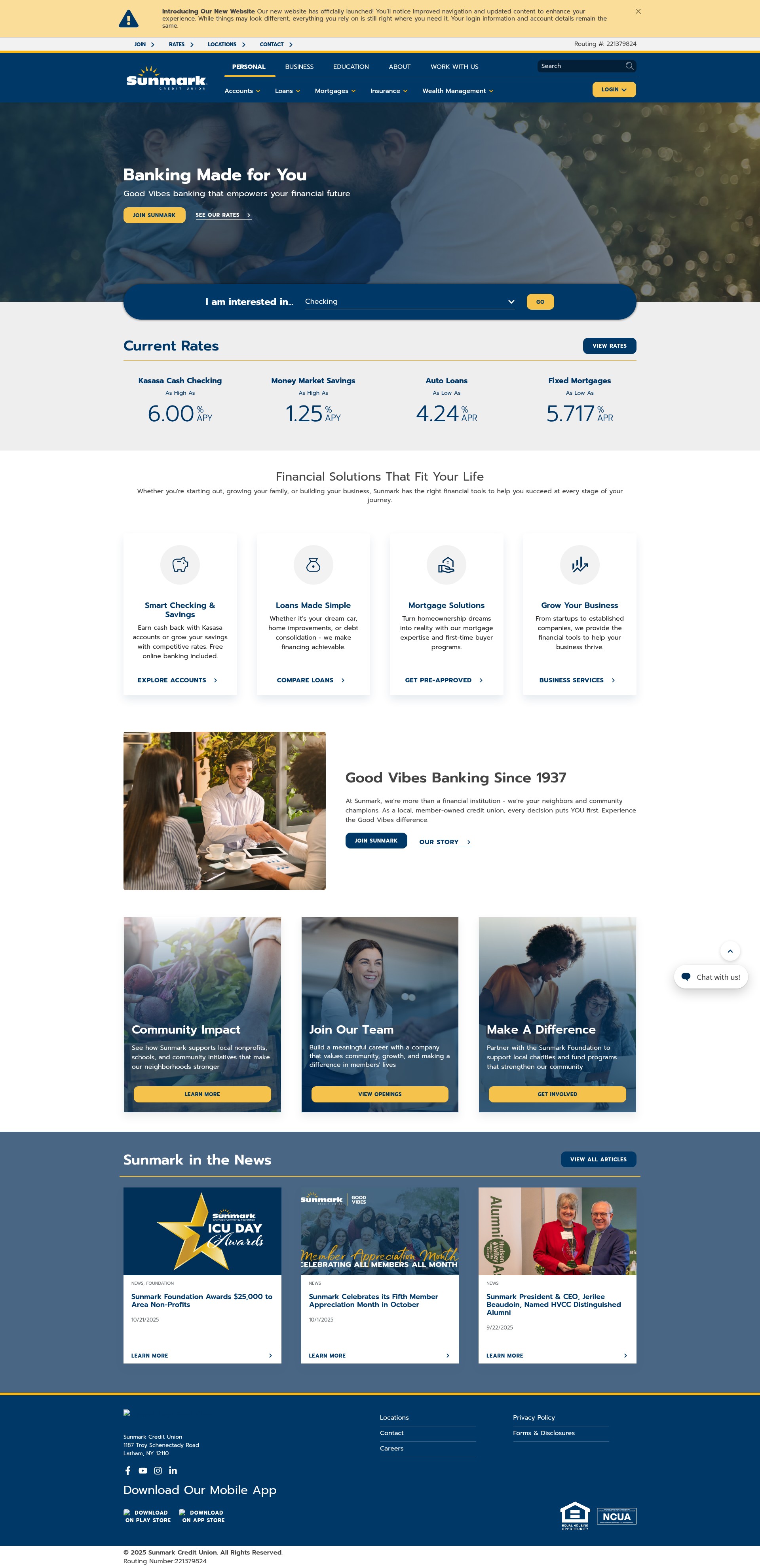 Screenshot of www.sunmark.org