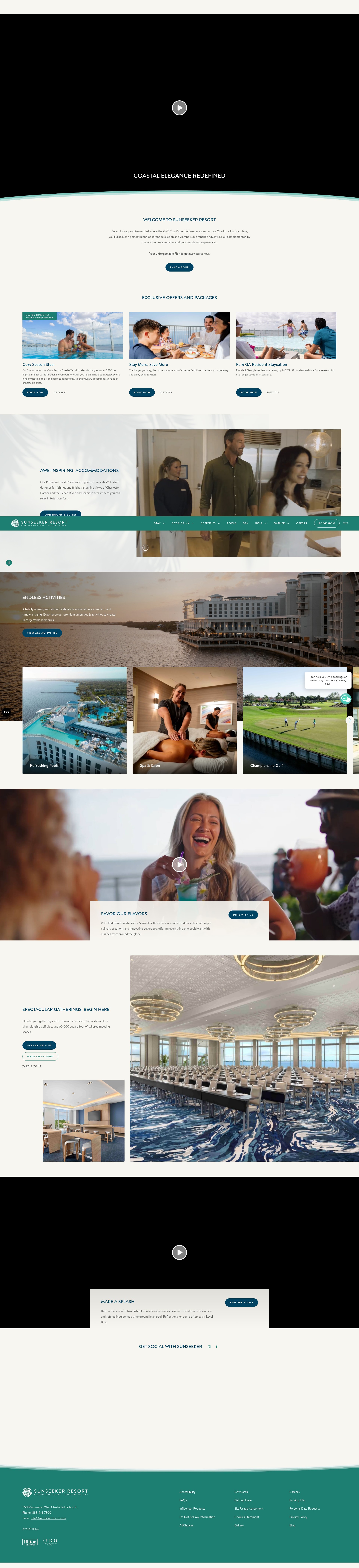 Screenshot of www.sunseekerresort.com