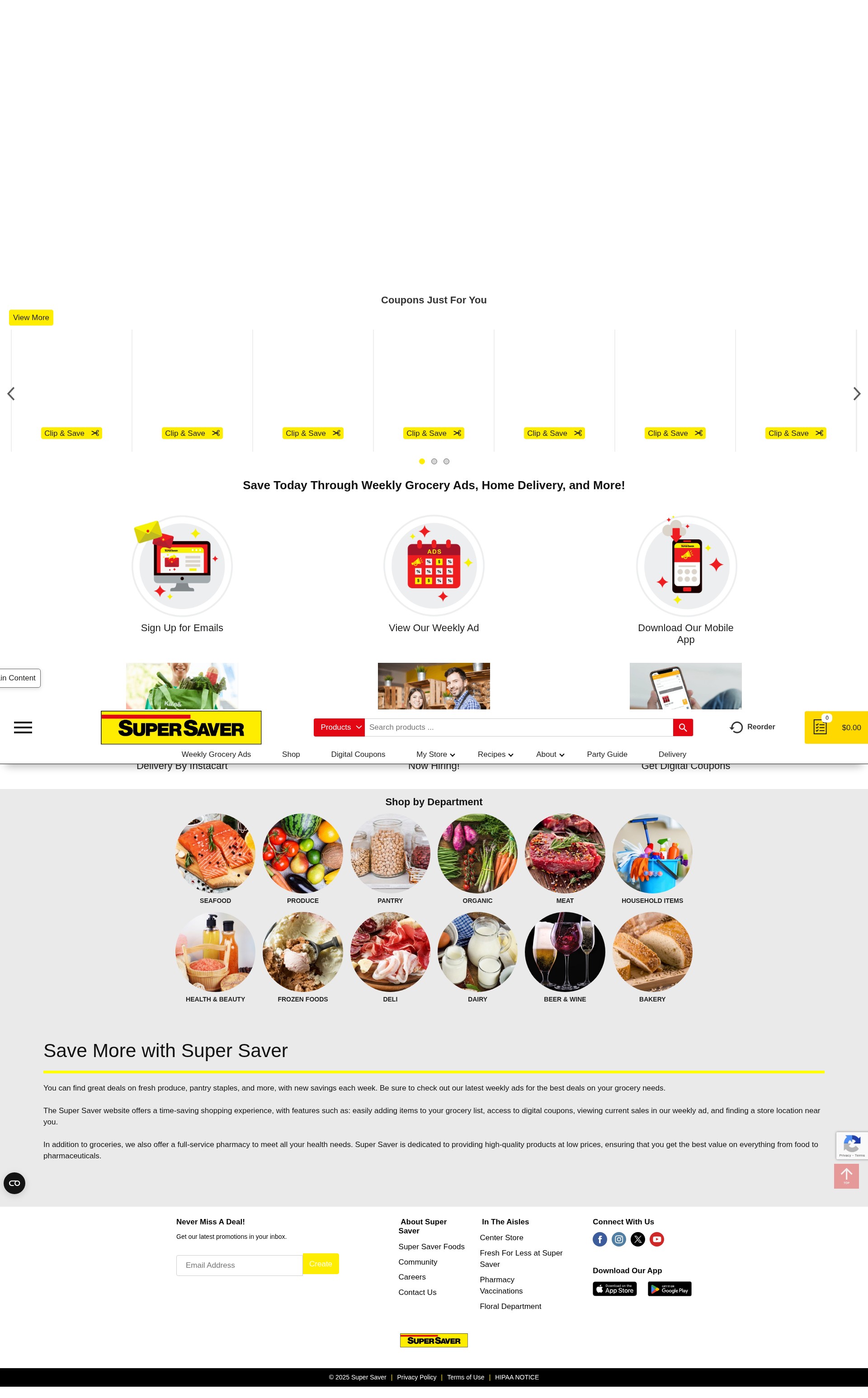 Screenshot of www.super-saver.com