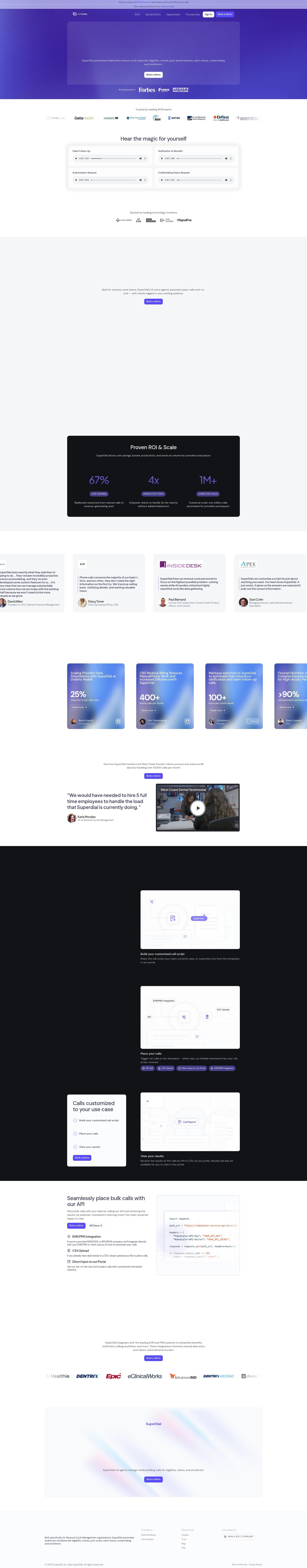Screenshot of www.superdial.com
