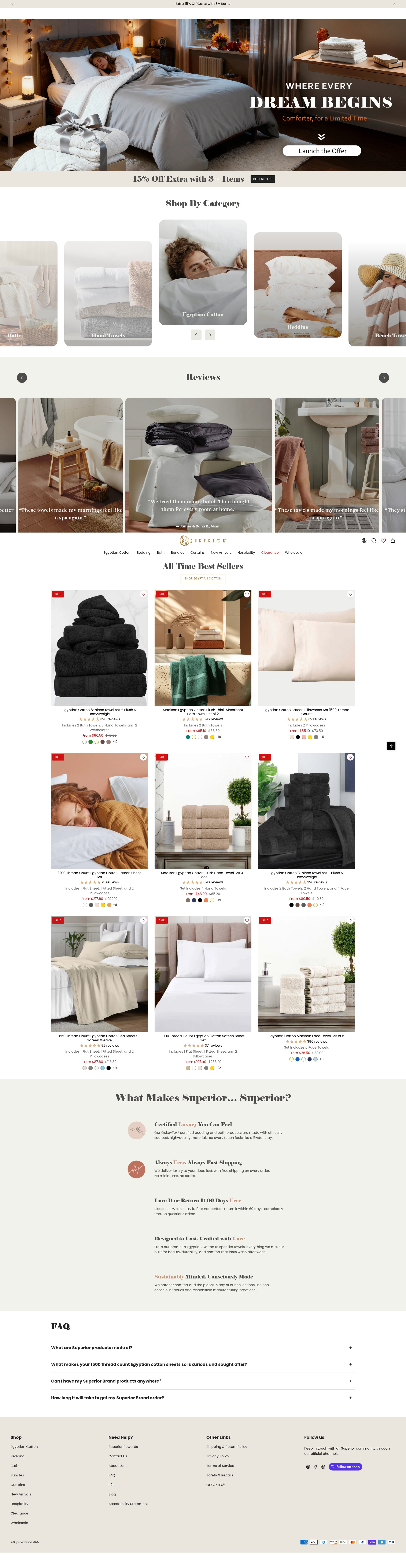 Screenshot of www.superiorbrand.com