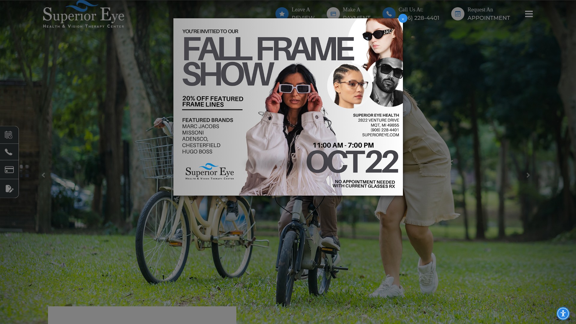 Screenshot of www.superioreye.com
