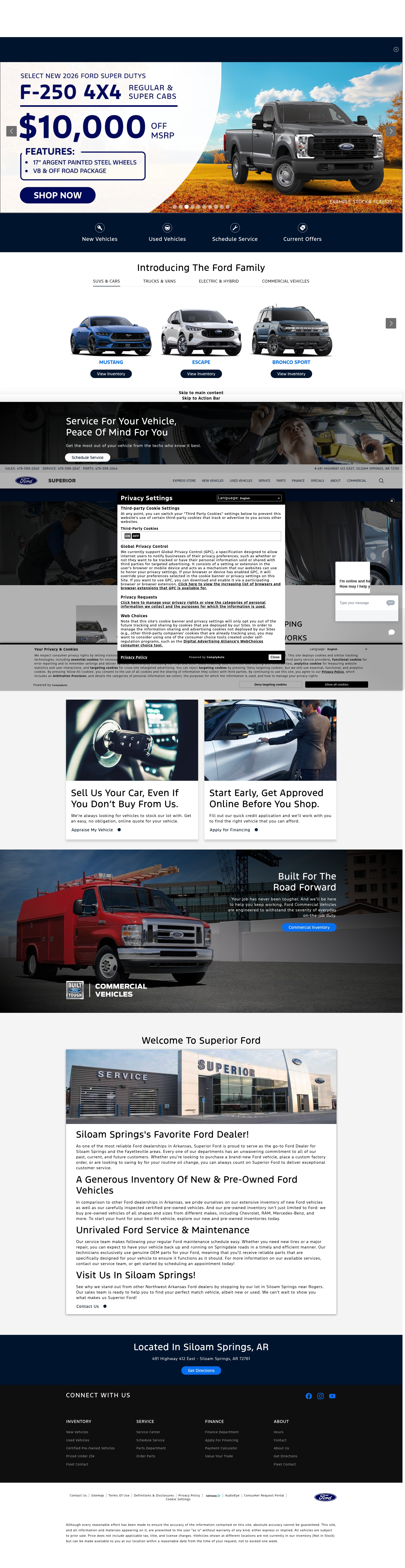 Screenshot of www.superiorfordnwa.com