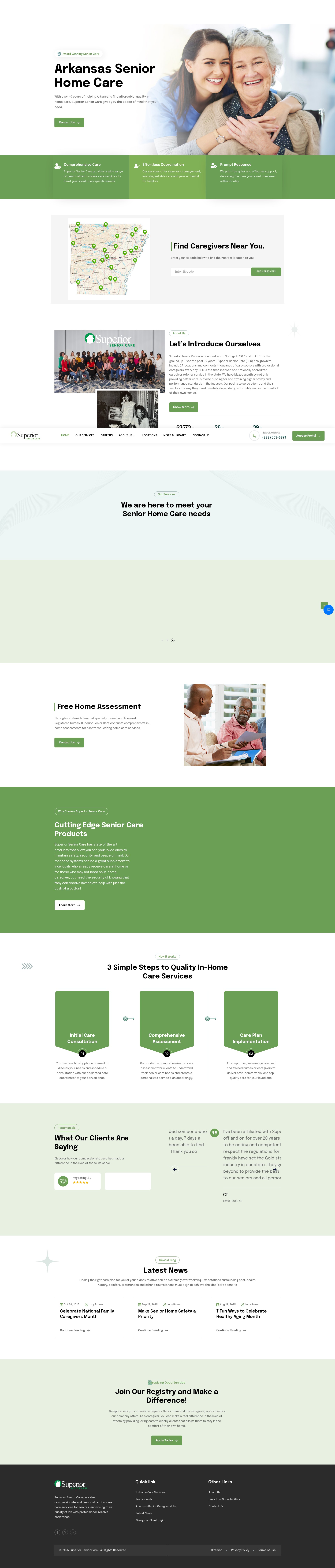 Screenshot of www.superiorseniorcare.com