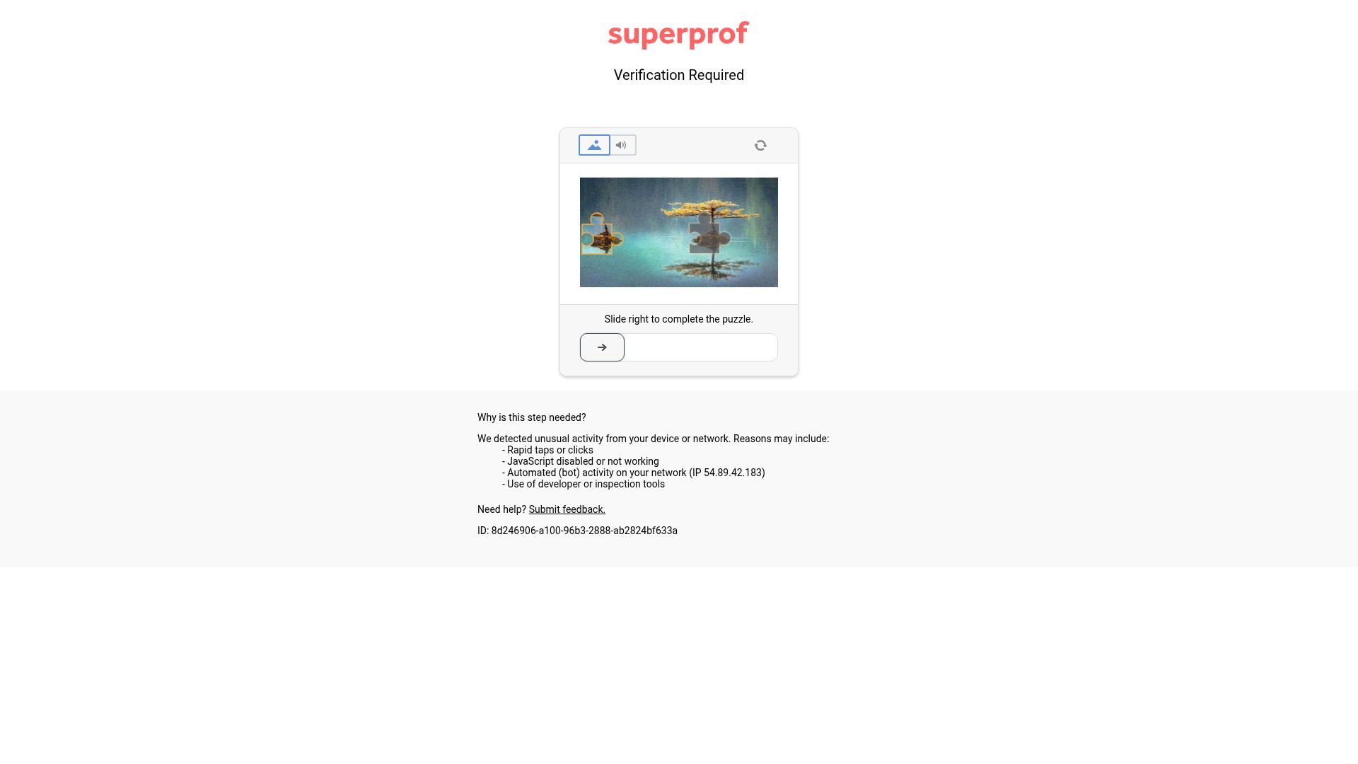 Screenshot of www.superprof.com.au