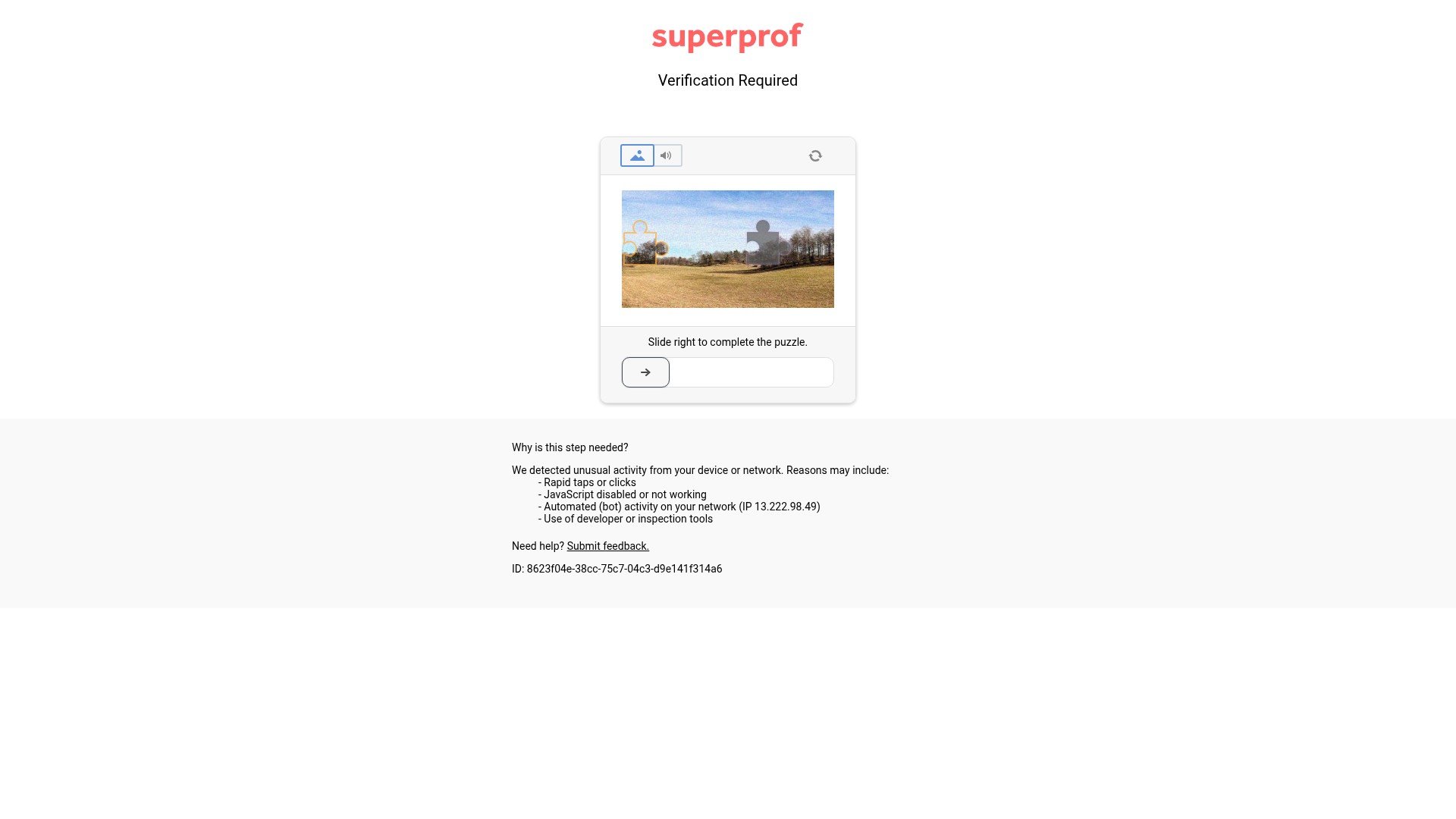Screenshot of www.superprof.com