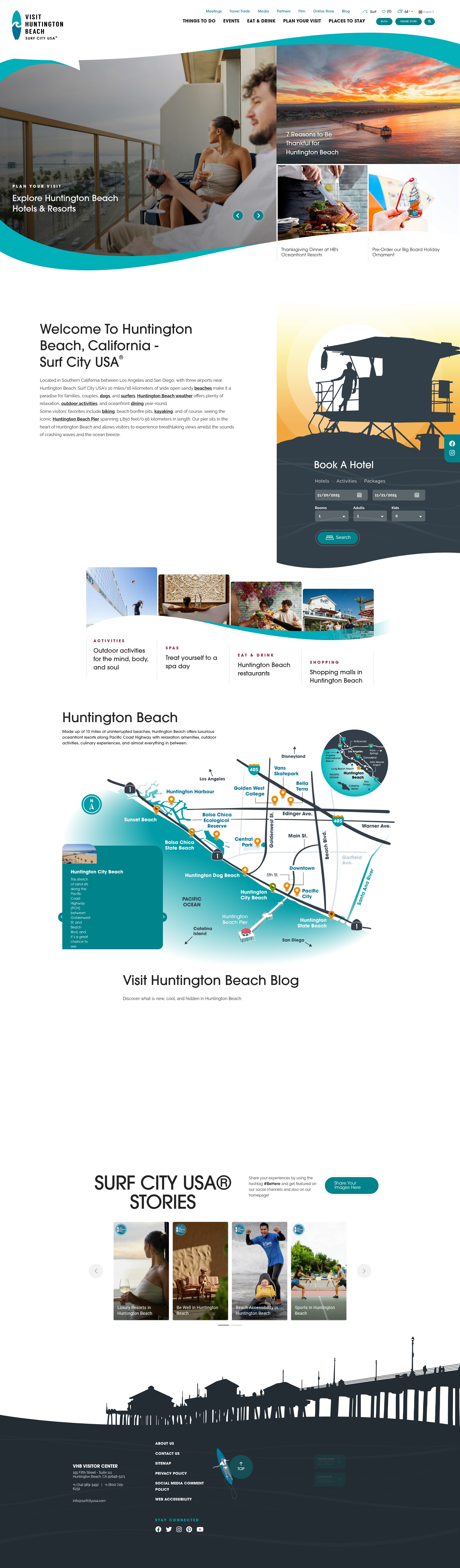 Screenshot of www.surfcityusa.com
