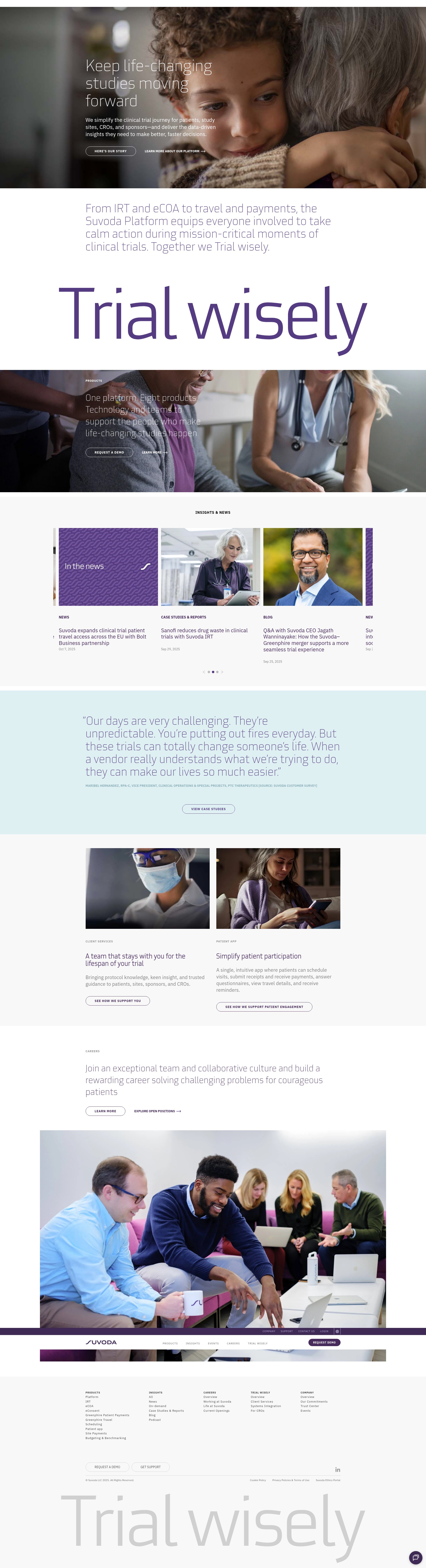 Screenshot of www.suvoda.com