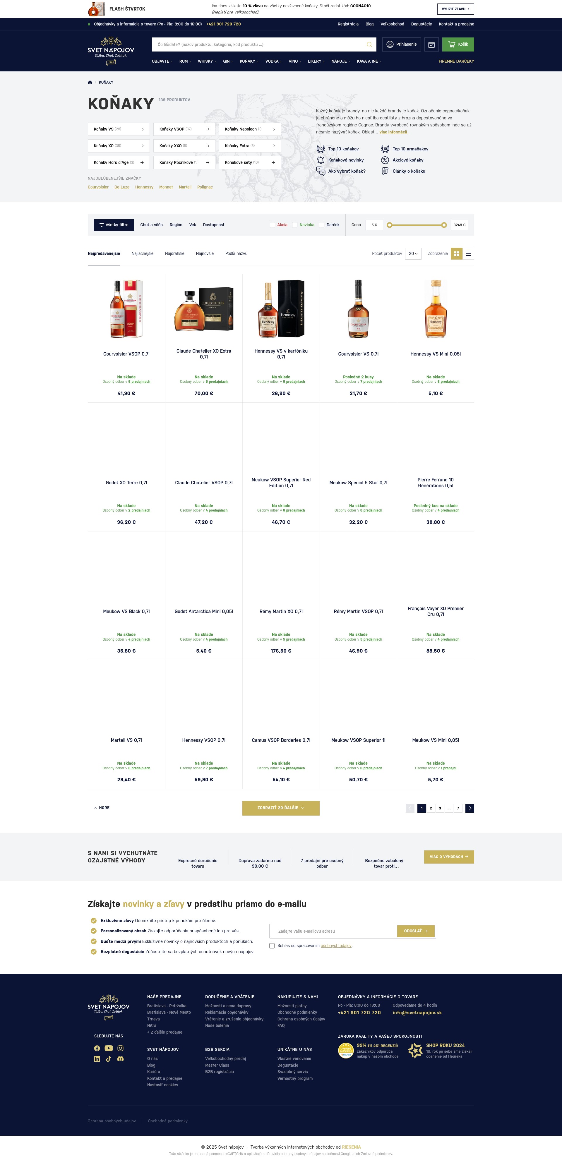 Screenshot of www.svetnapojov.sk