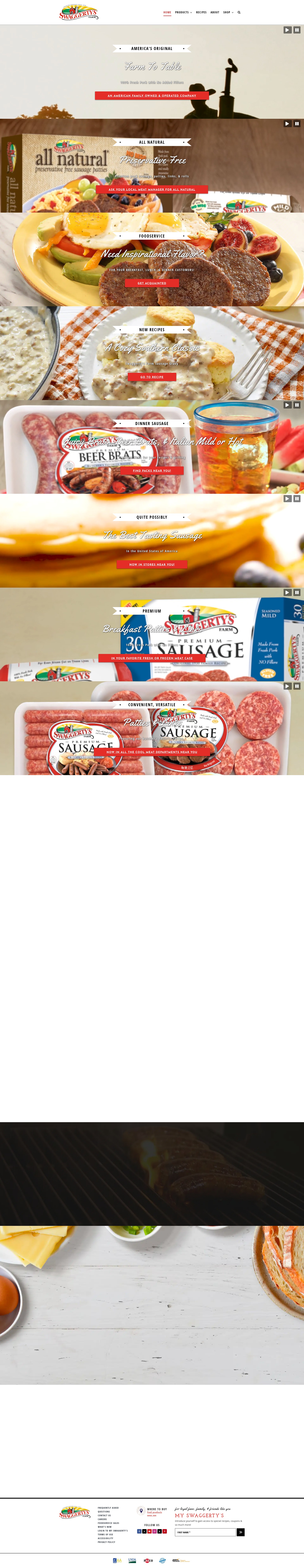Screenshot of www.swaggertys.com