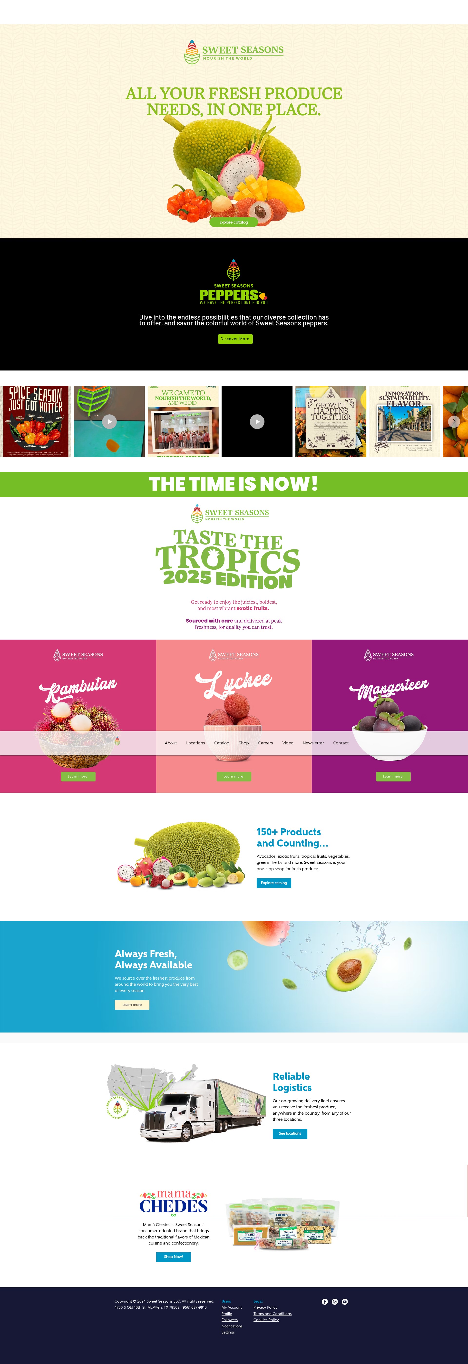 Screenshot of www.sweetseasons.com