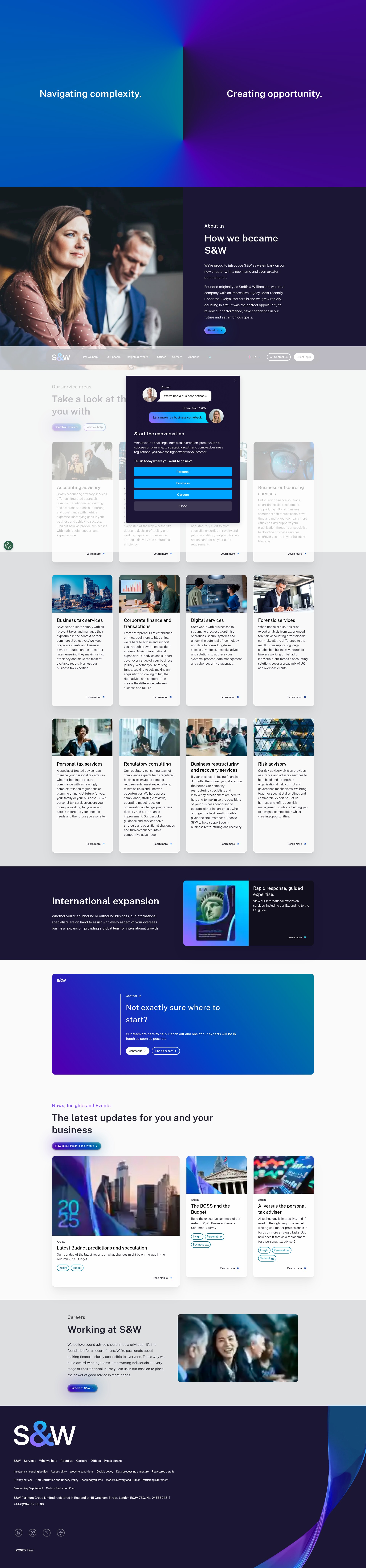 Screenshot of www.swgroup.com