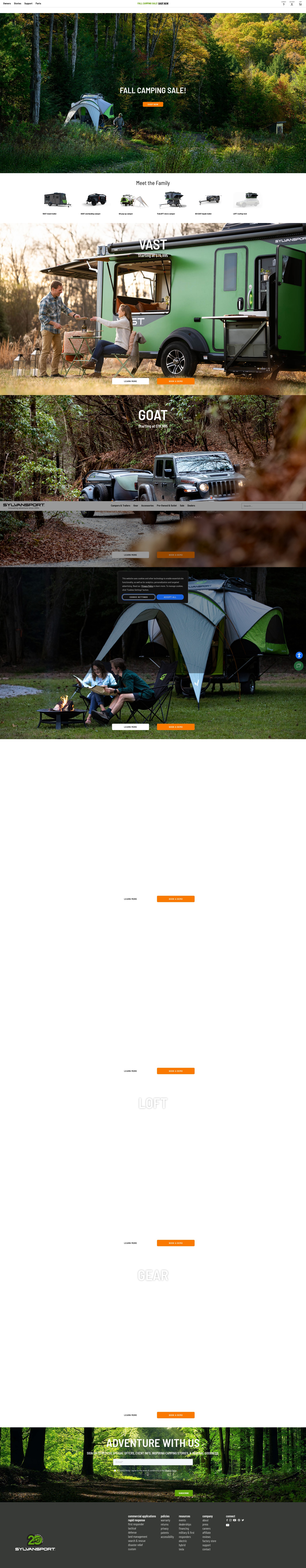 Screenshot of www.sylvansport.com