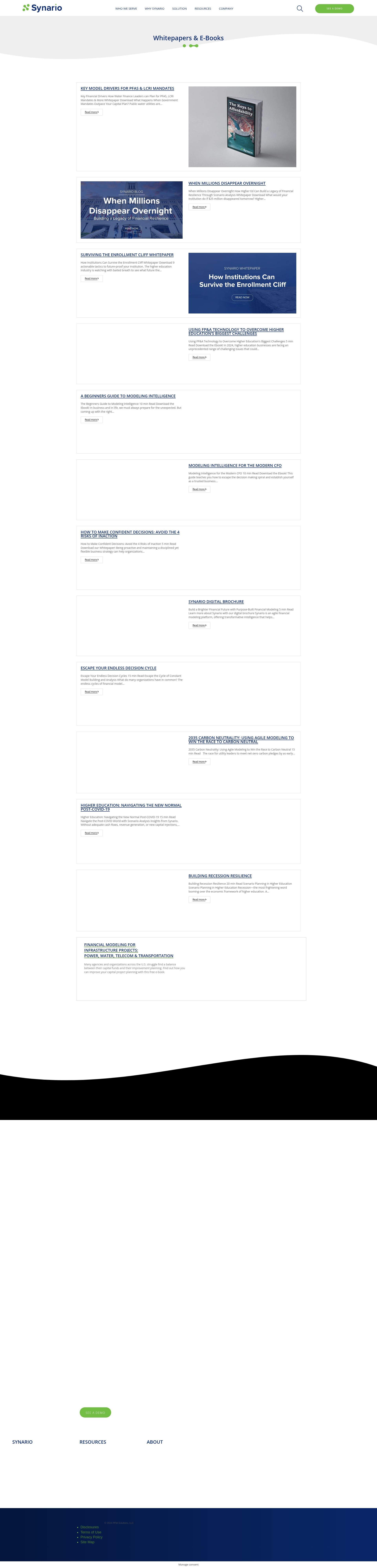 Screenshot of www.synario.com
