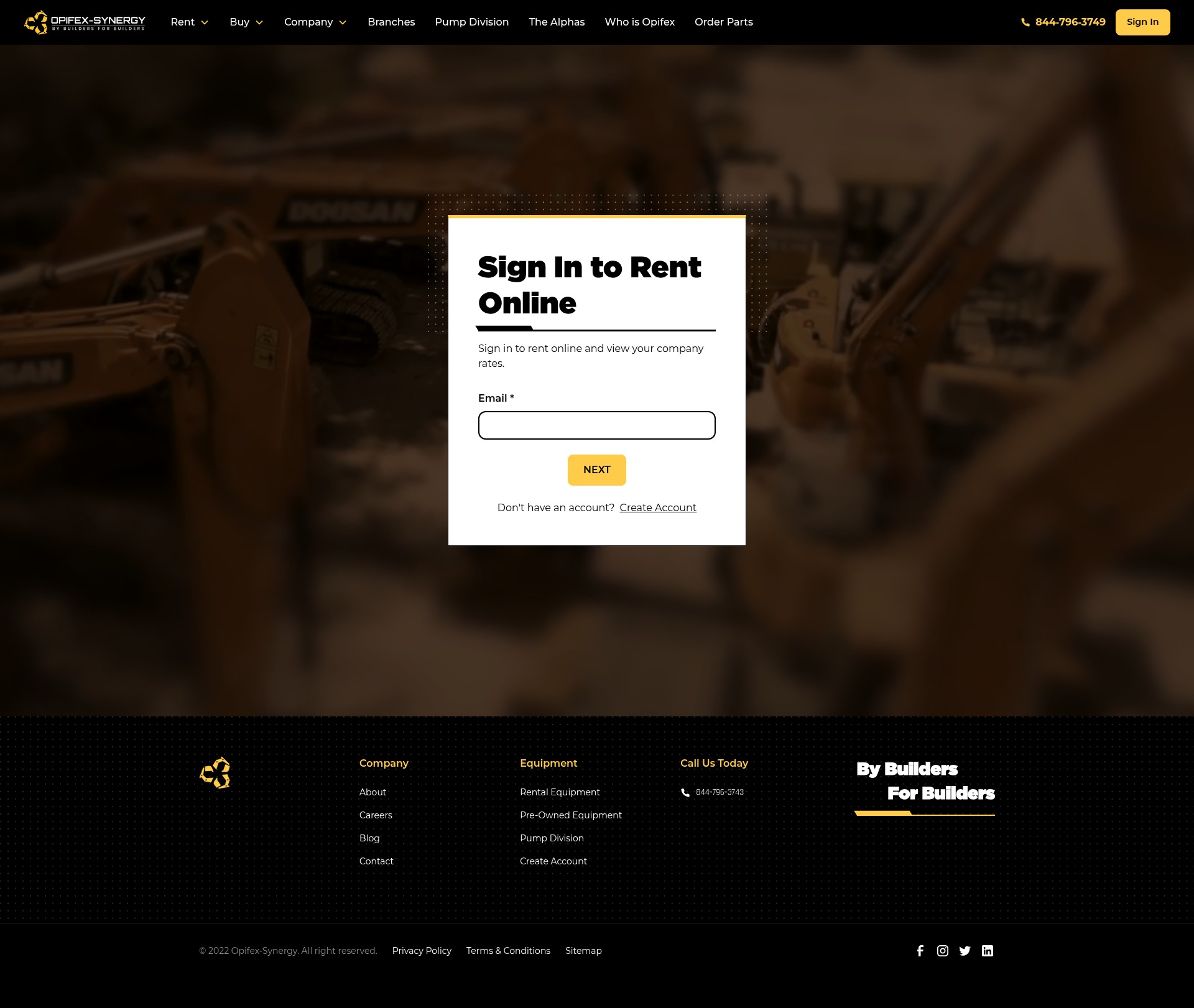 Screenshot of www.synergyequip.com