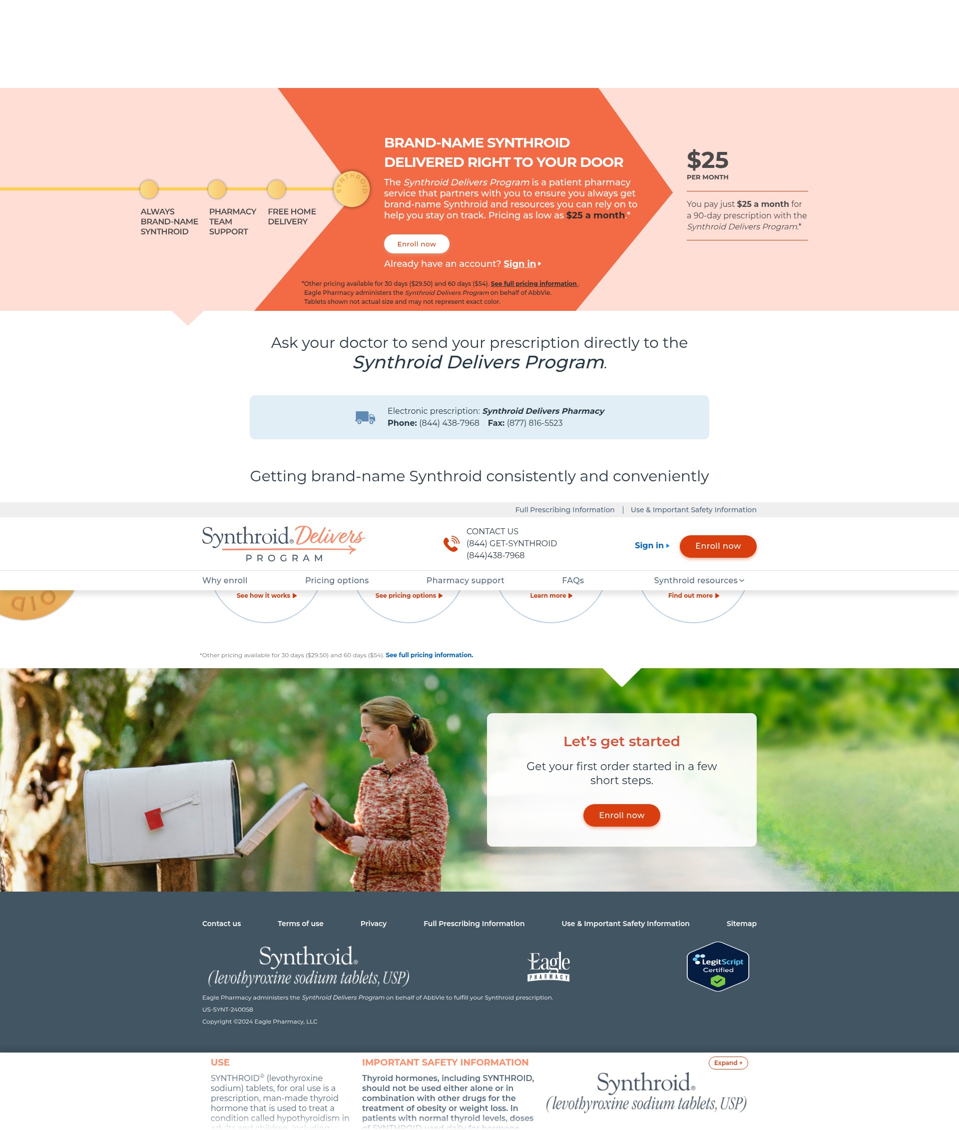 Screenshot of www.synthroiddeliversprogram.com