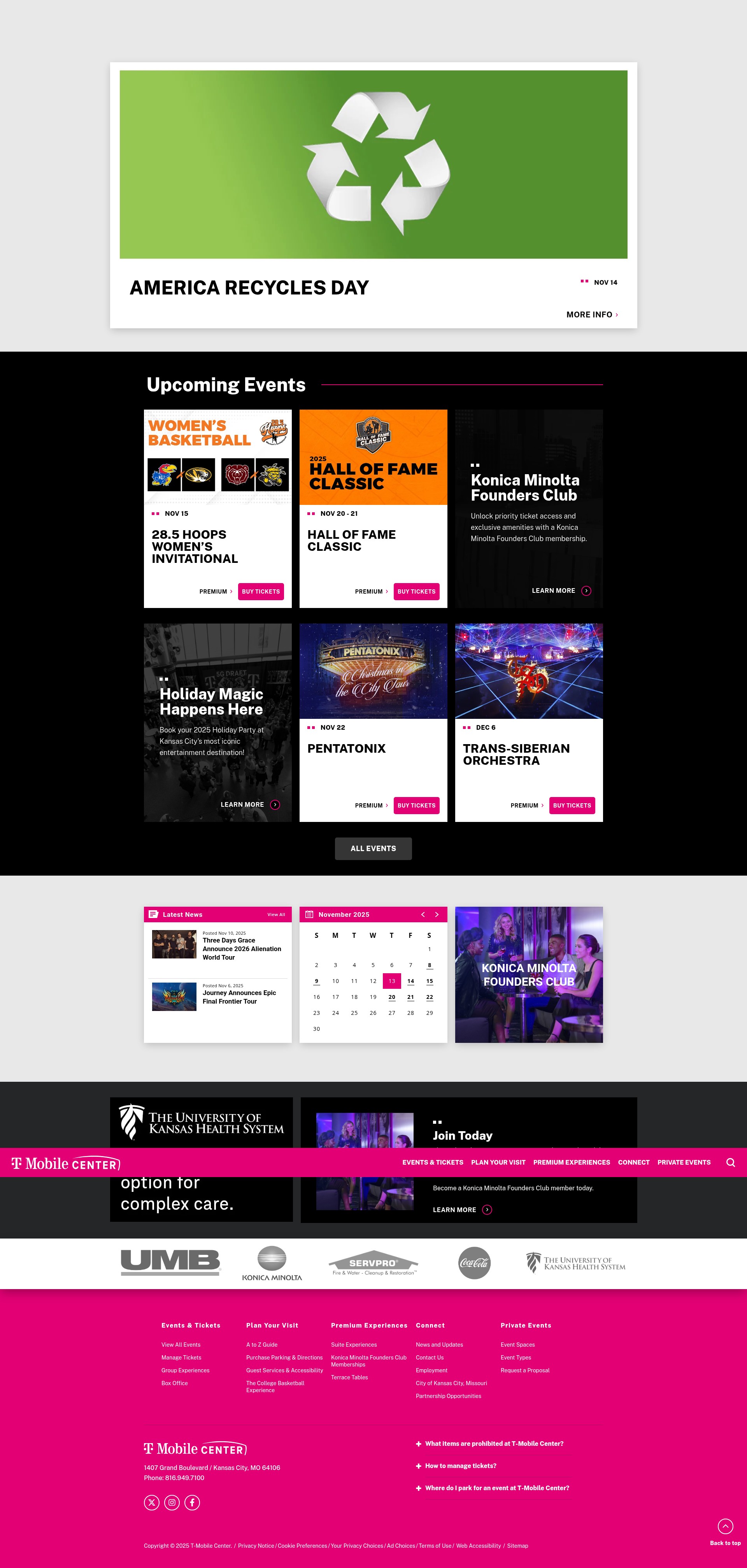 Screenshot of www.t-mobilecenter.com