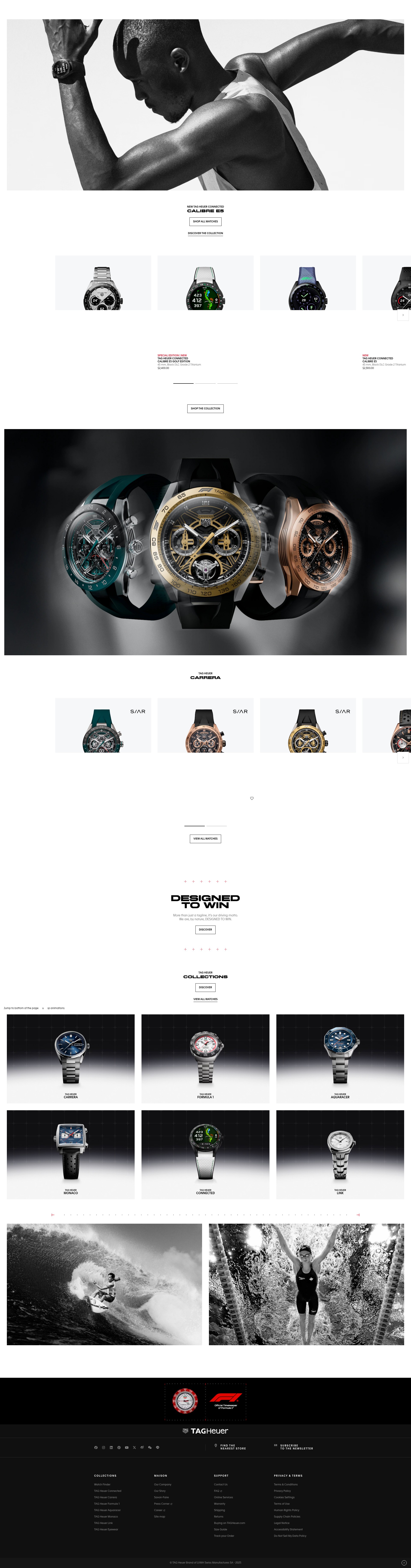 Screenshot of www.tagheuer.com